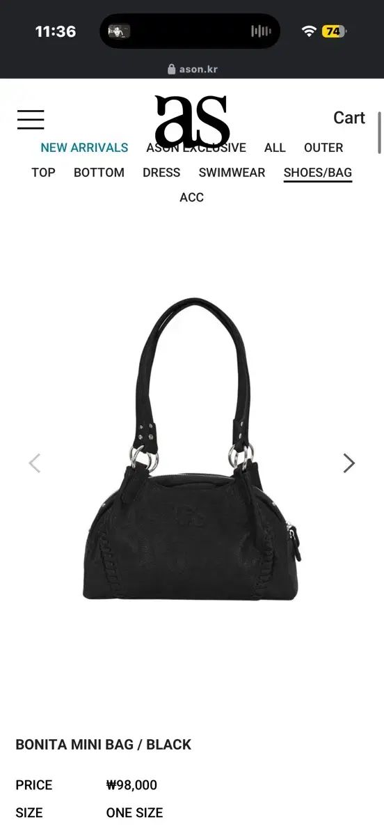 アズオン ason ボニータ ミニ バッグ |当日 み