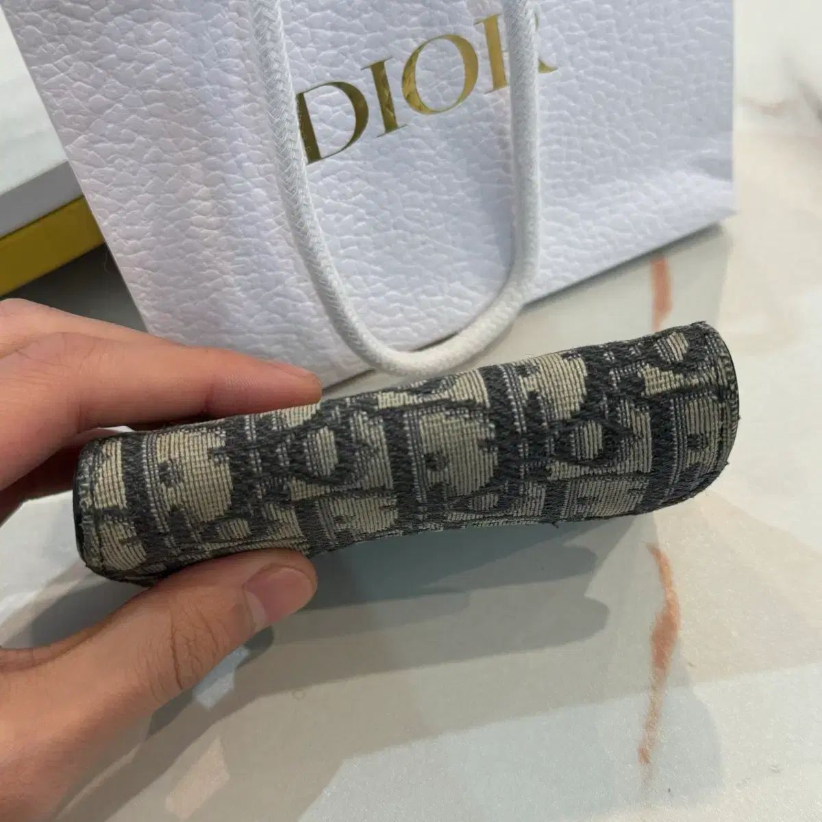  ディオール オブリーク サドル カードウォレット ベージュ 長財布 小物