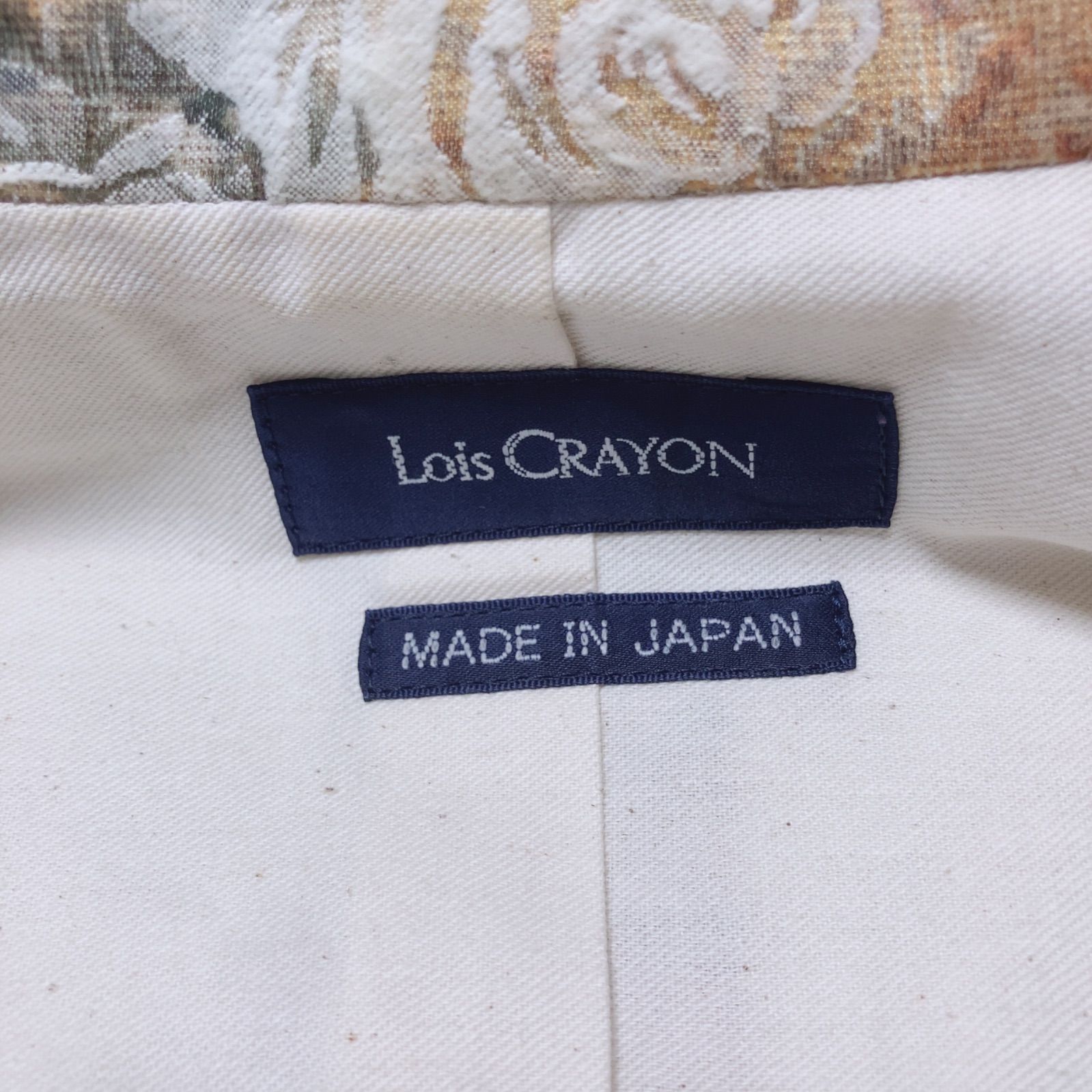 ZK1【美品】Lois Crayon ロイス クレヨン ロングコート 花柄 フラワー