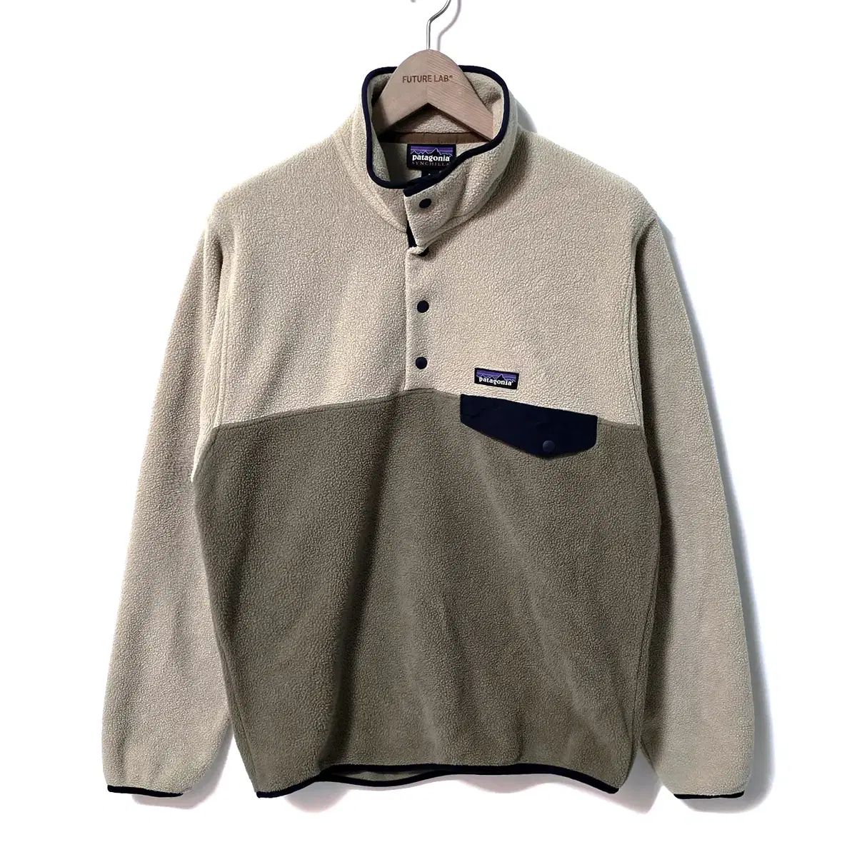 S patagonia パタゴニア Synchilla（シンチラ） スナップ Tシャツ プル 