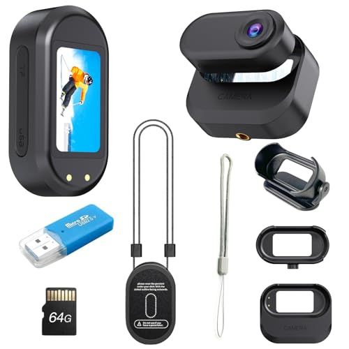 アクションカメラ 新開発 スポーツカメラ 磁気吸着充電器 マウント 1.47インチ 1080 P ループ録画 HD画質 64 GTFカード ウェアラブルカメラ ケース付き アクセサリー 35グラム 超軽量 戸外遊び 旅行 広角レンズ