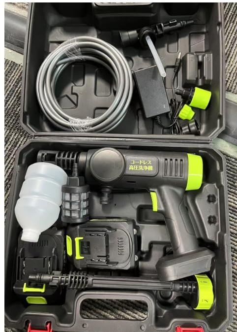  ヘッドスパ 頭皮ブラシ 充電式高圧洗浄機 自吸式コードレス 2 本セットバッテリー 予備含む 10 m 噴射 6 in 1 ノズル 軽量小型 水道不要 家庭|屋外対応 日本語説明書付き c 45 e 6657 その他 キッチン 食器