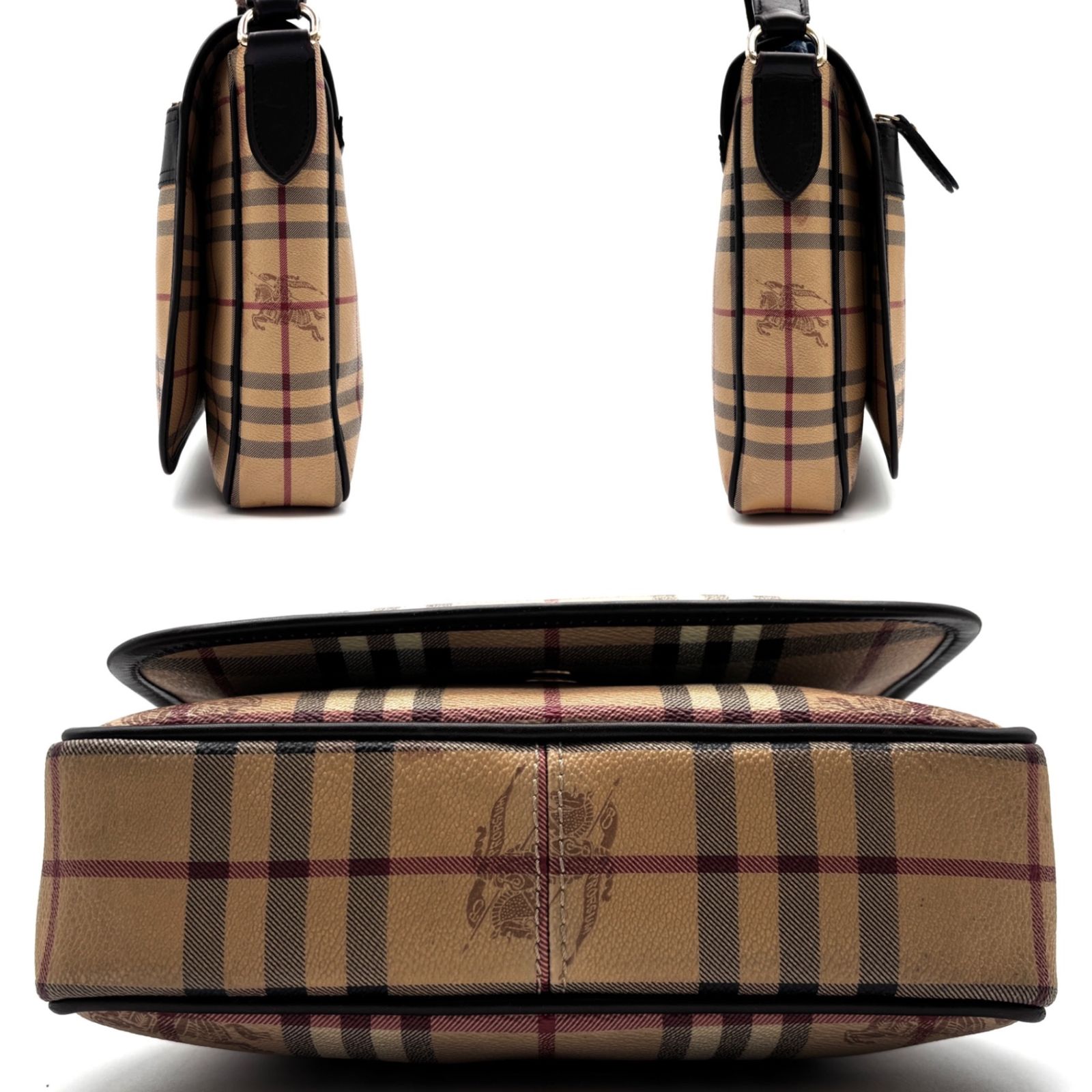 美品 BURBERRY バーバリー ショルダーバッグ ノバチェック シャドー