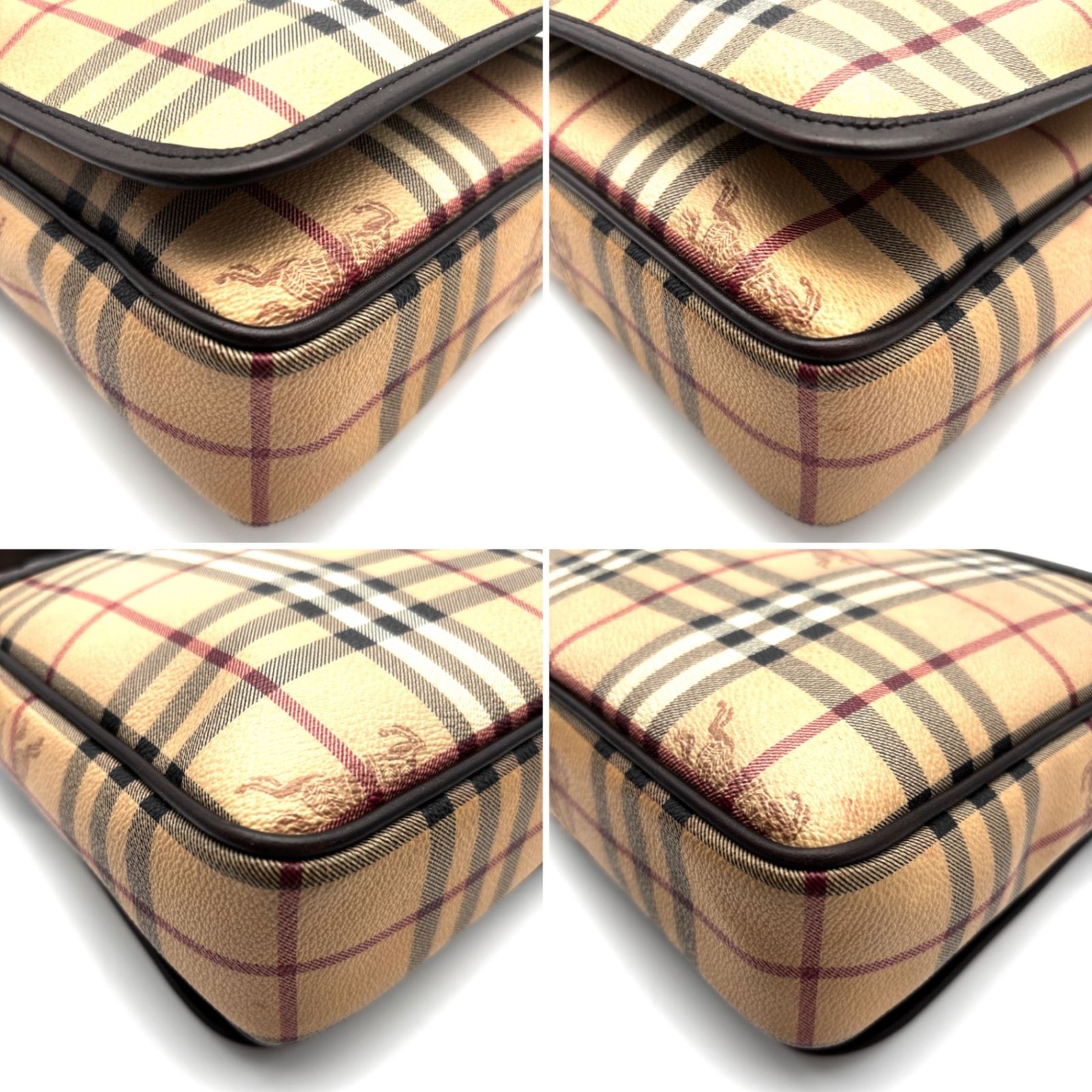 美品 BURBERRY バーバリー ショルダーバッグ ノバチェック シャドー