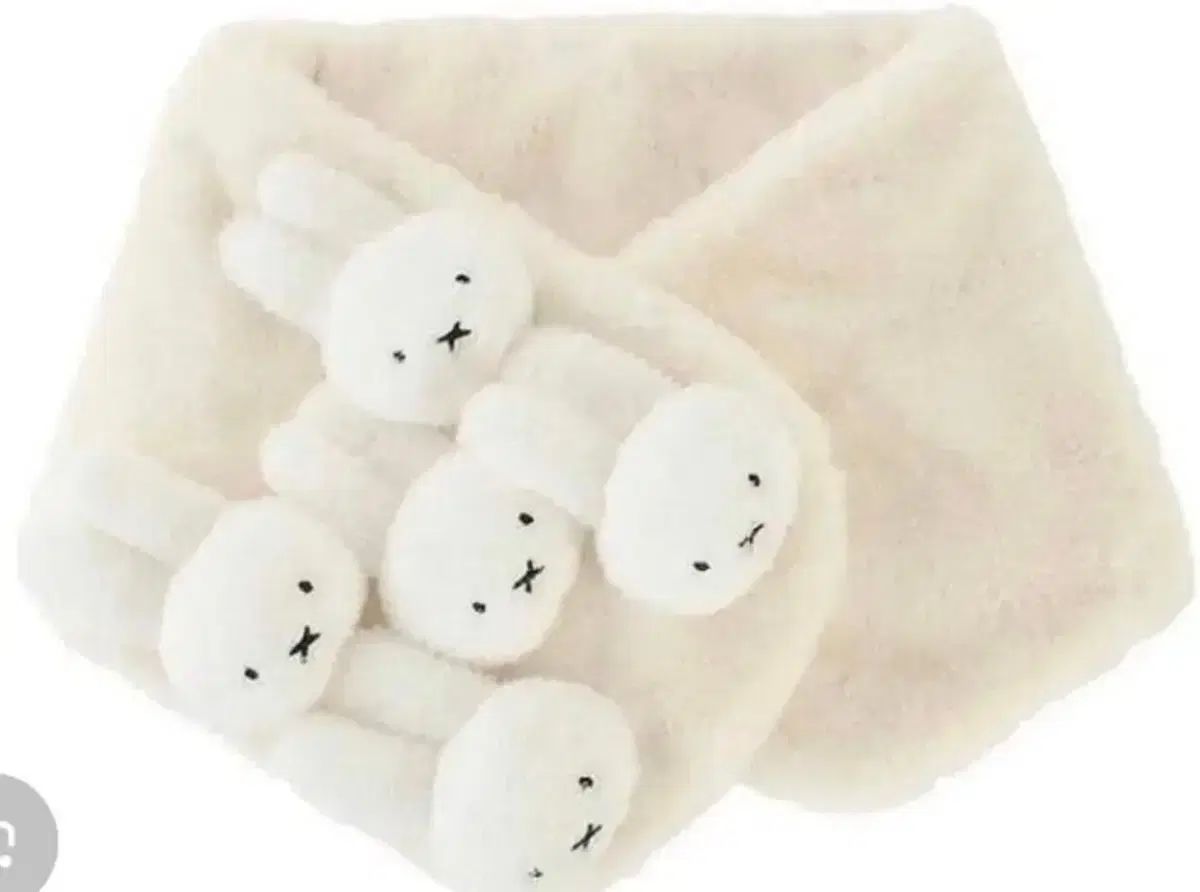  merry jenny メリージェニー ミッフィー マフラー アイボリー 白 ホワイト バンダナ スカーフ 小物