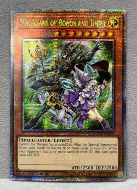 遊戯王 英語 北米 DUNE 結束と絆の魔導師 25 thシークレット 1 st