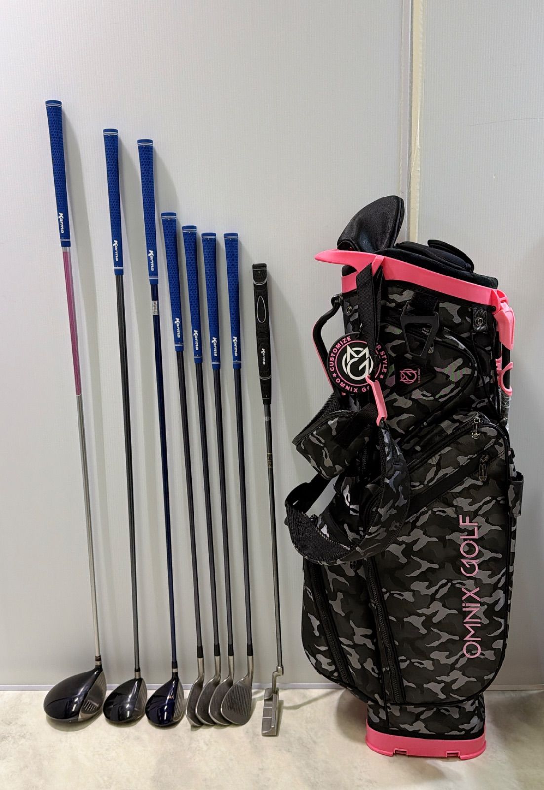 新品バック 新品グリップ 豪華8本セット MIZUNO レディースゴルフ