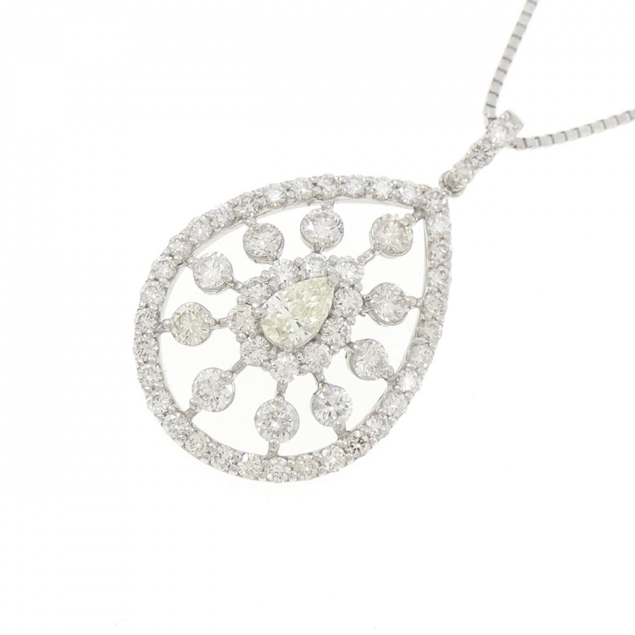 PT900/PT850 ダイヤモンド ネックレス 1.00CT - メルカリ