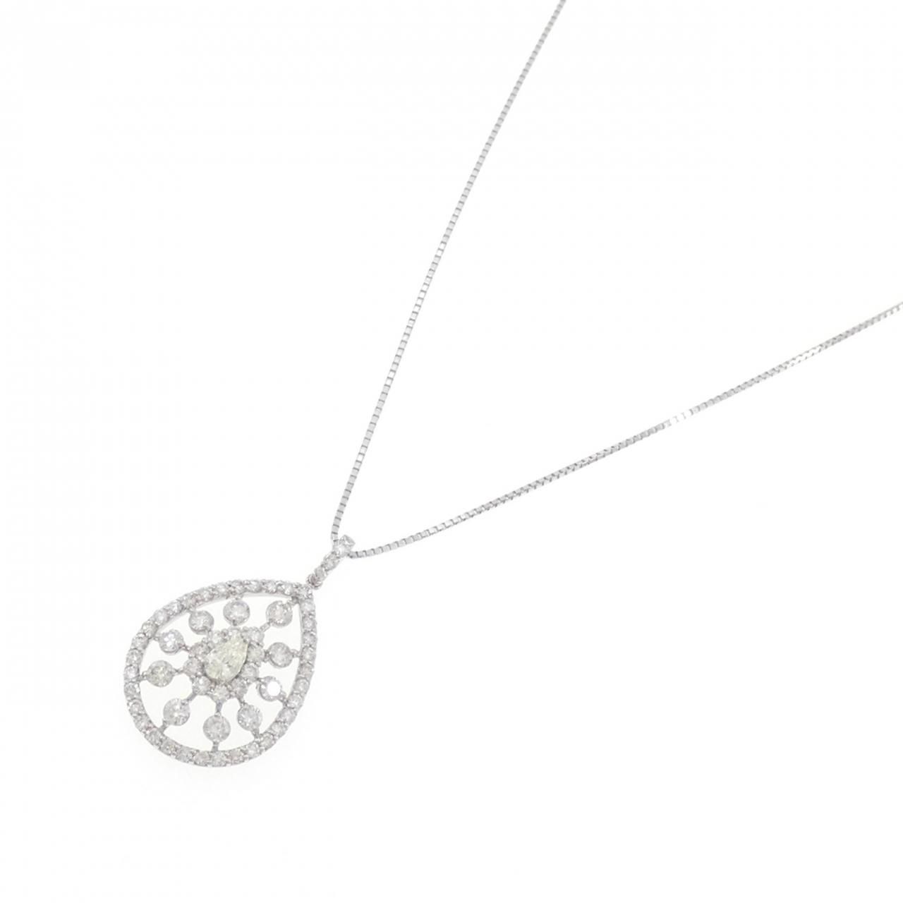 PT900/PT850 ダイヤモンド ネックレス 1.00CT - メルカリ