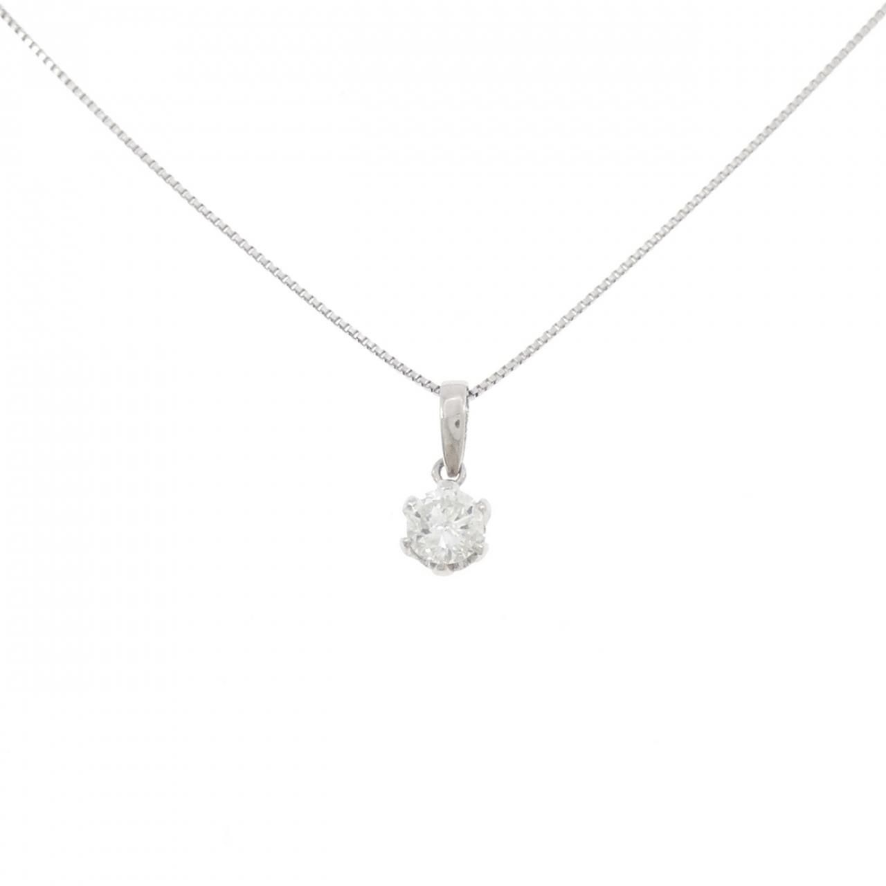 PT 900|PT 850 ソリティア ダイヤモンド ネックレス 0.32 CT