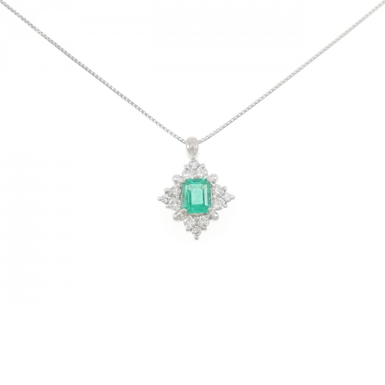 PT 900|PT 850 エメラルド ネックレス 0.38 CT