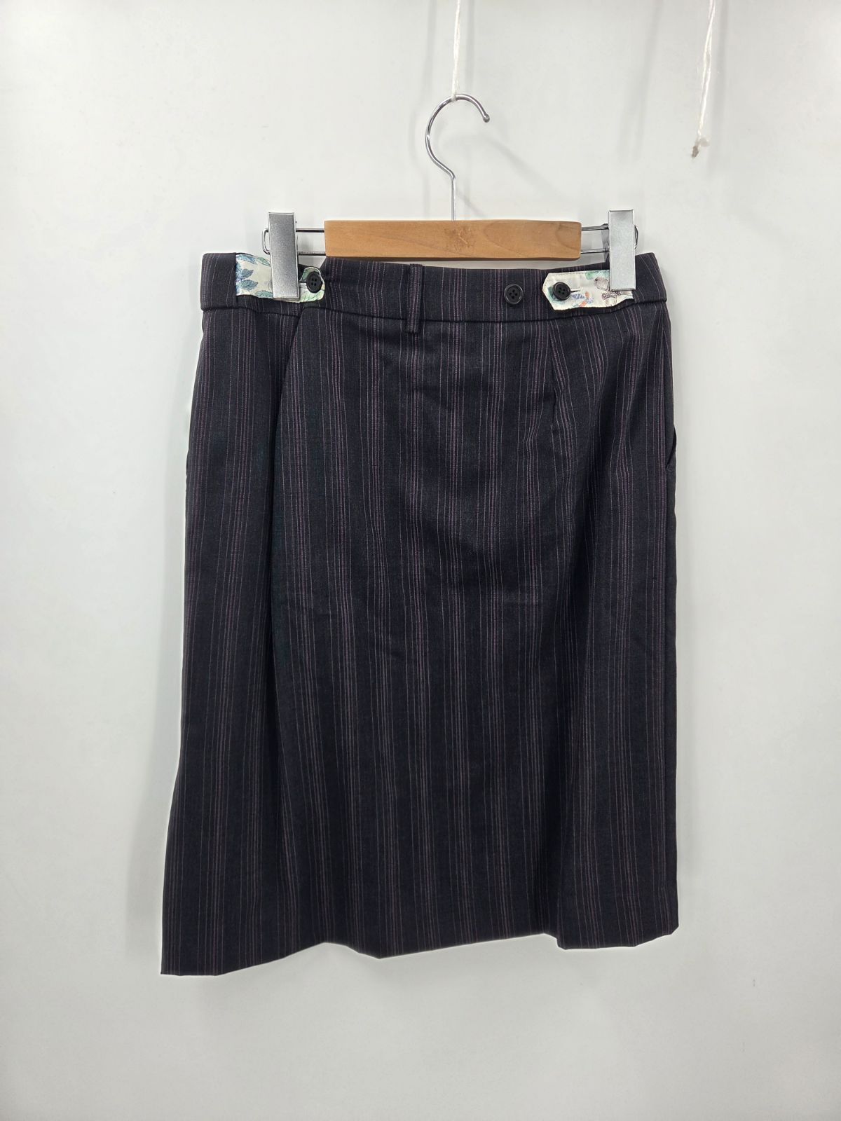 Paul Smith BLACK ポールスミス ブラック ストライプ スカートスーツ