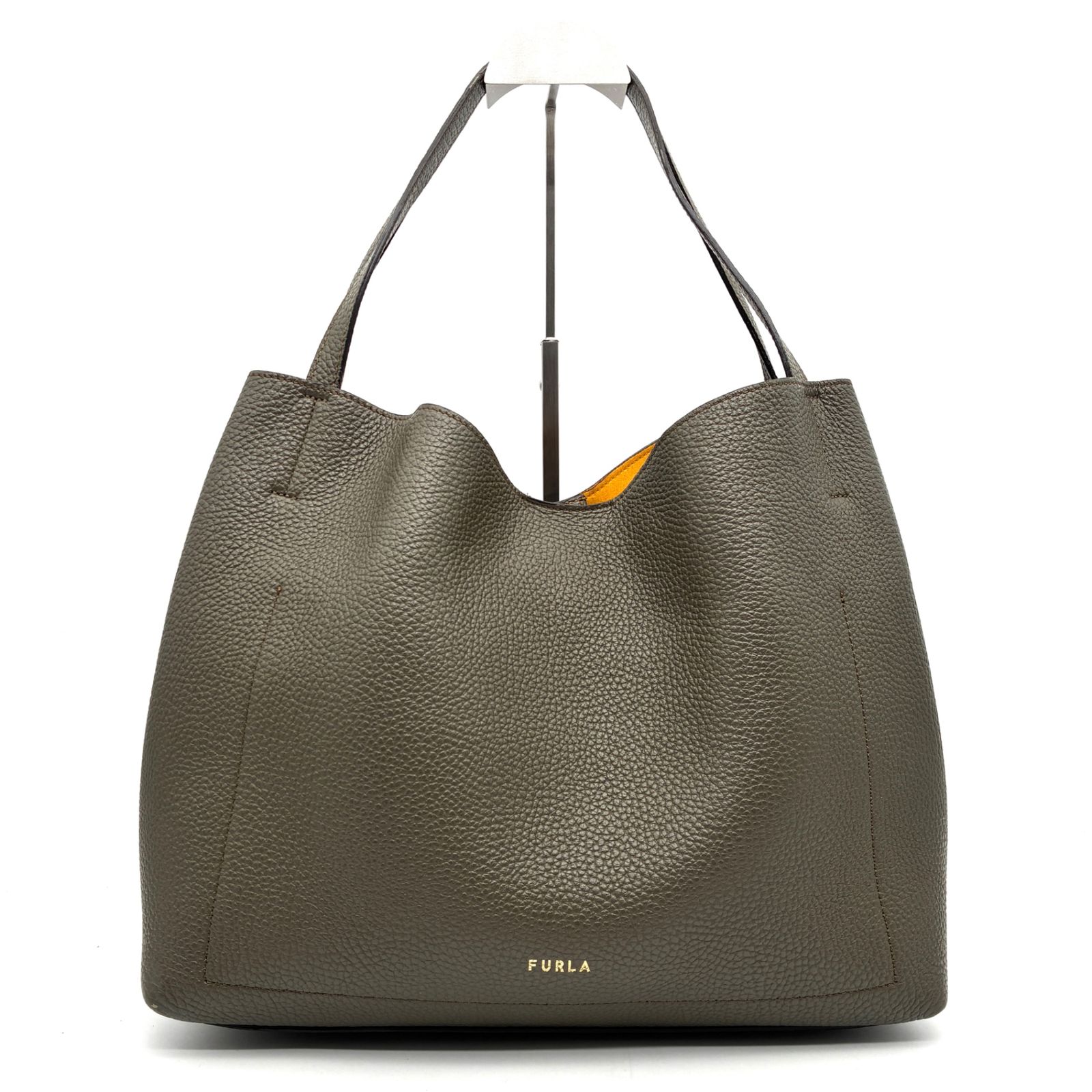 美品 FURLA フルラ プリムラ ホーボー トートバッグ L 肩掛け A4可