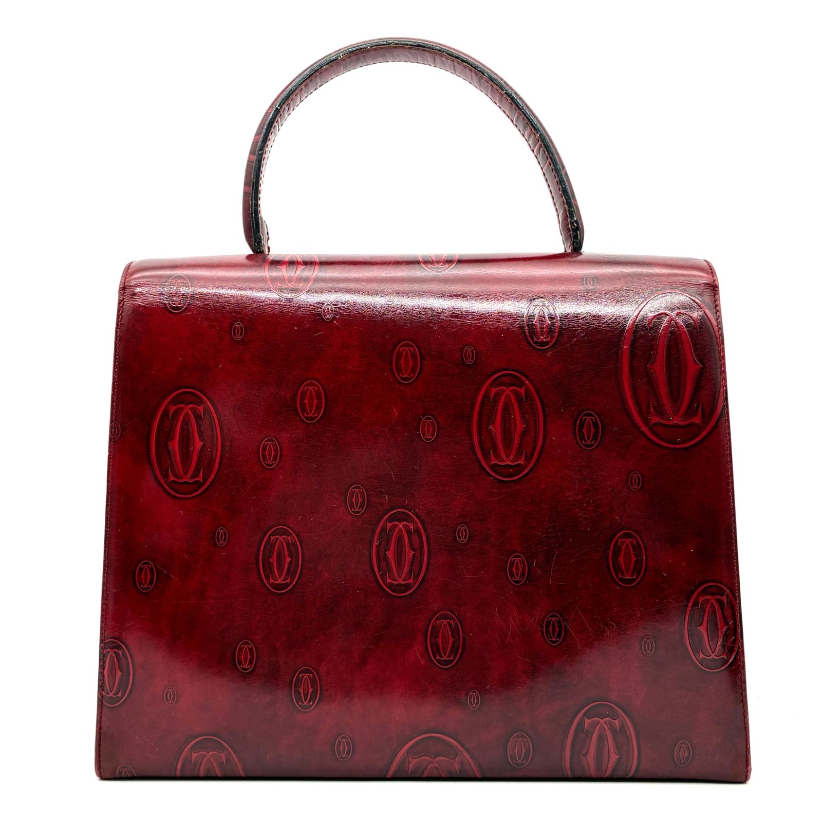 カルティエ　ハッピーバースデー カボション ハンドバッグ マストライン チャーム カルティエハッピーバースデーハンドバッグカボションチャームマストライン