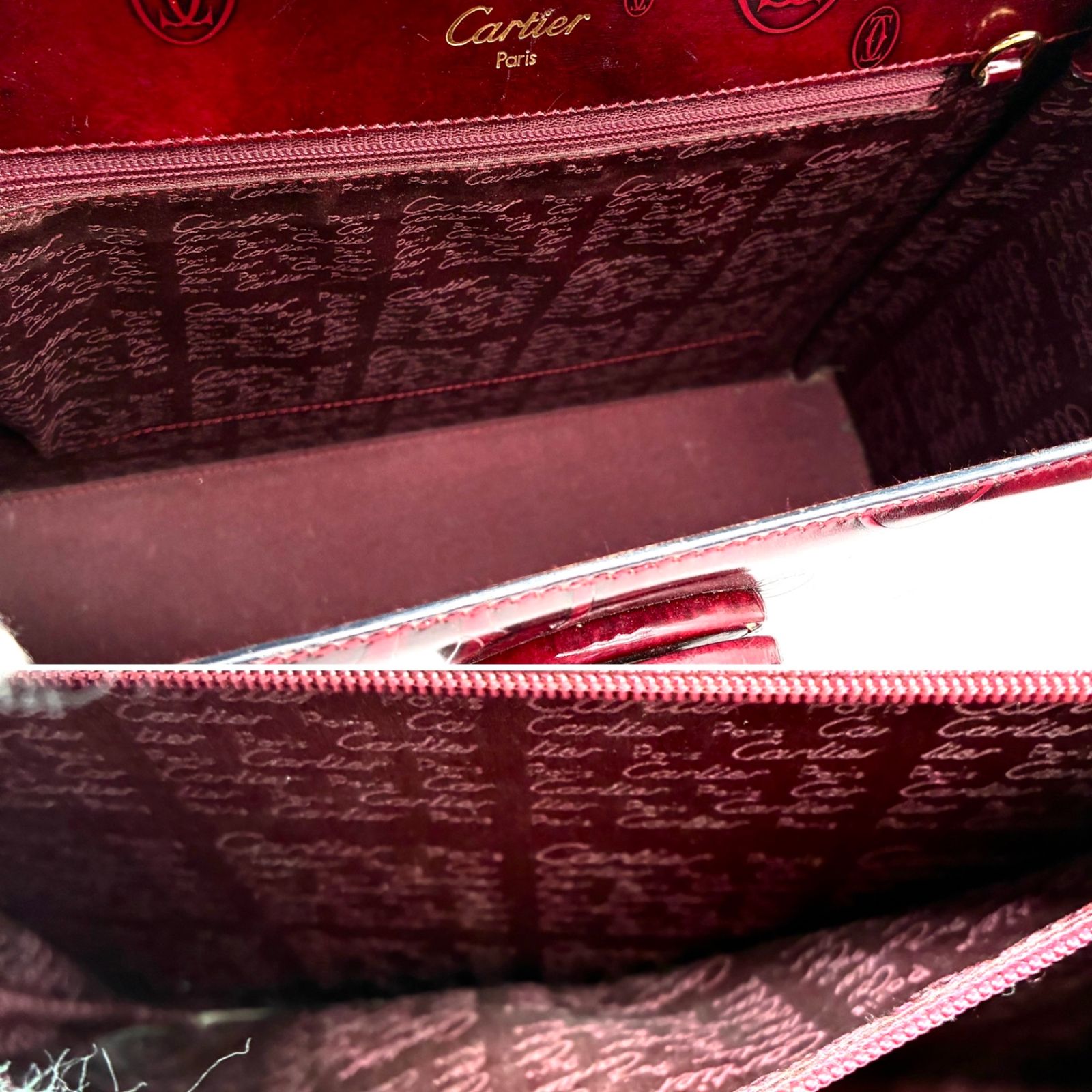 【美品】カルティエ ハッピーバースデー カボション ハンドバッグ マストライン 未使用✨カルティエ ハンドバッグ カボション ハッピーバースデー