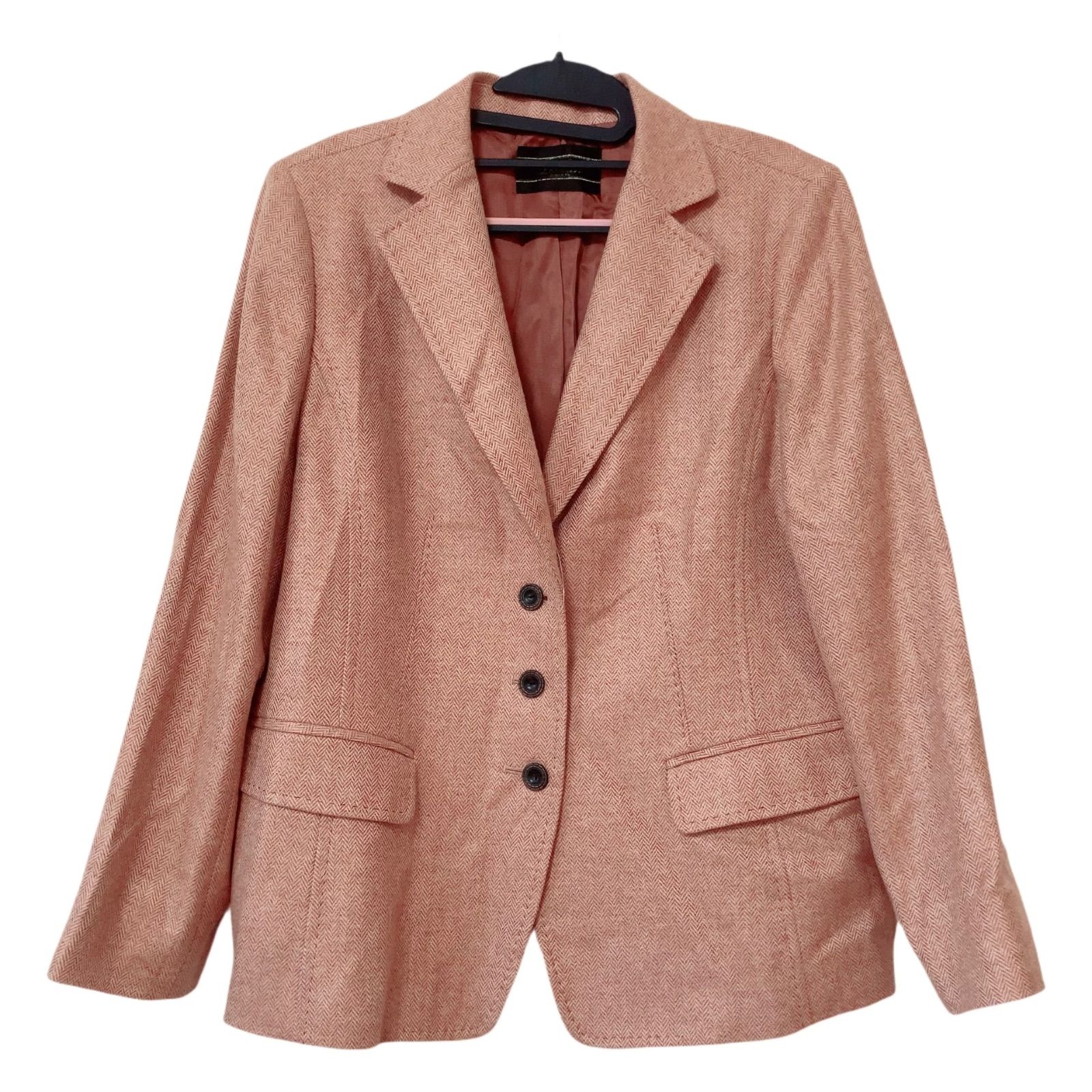 ZK1【美品】Leilian レリアン カシミヤ ツィードテーラードジャケット