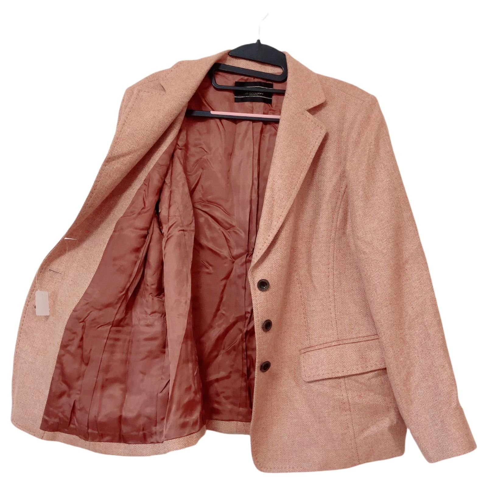 ZK1【美品】Leilian レリアン カシミヤ ツィードテーラードジャケット