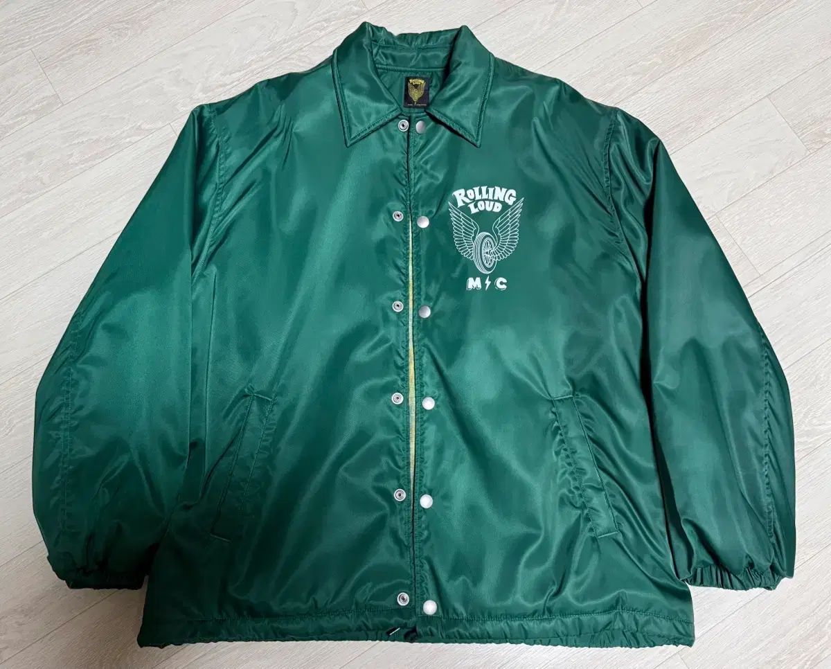 2 ローリングラウド コーチ ジャケット グリーン サイズ