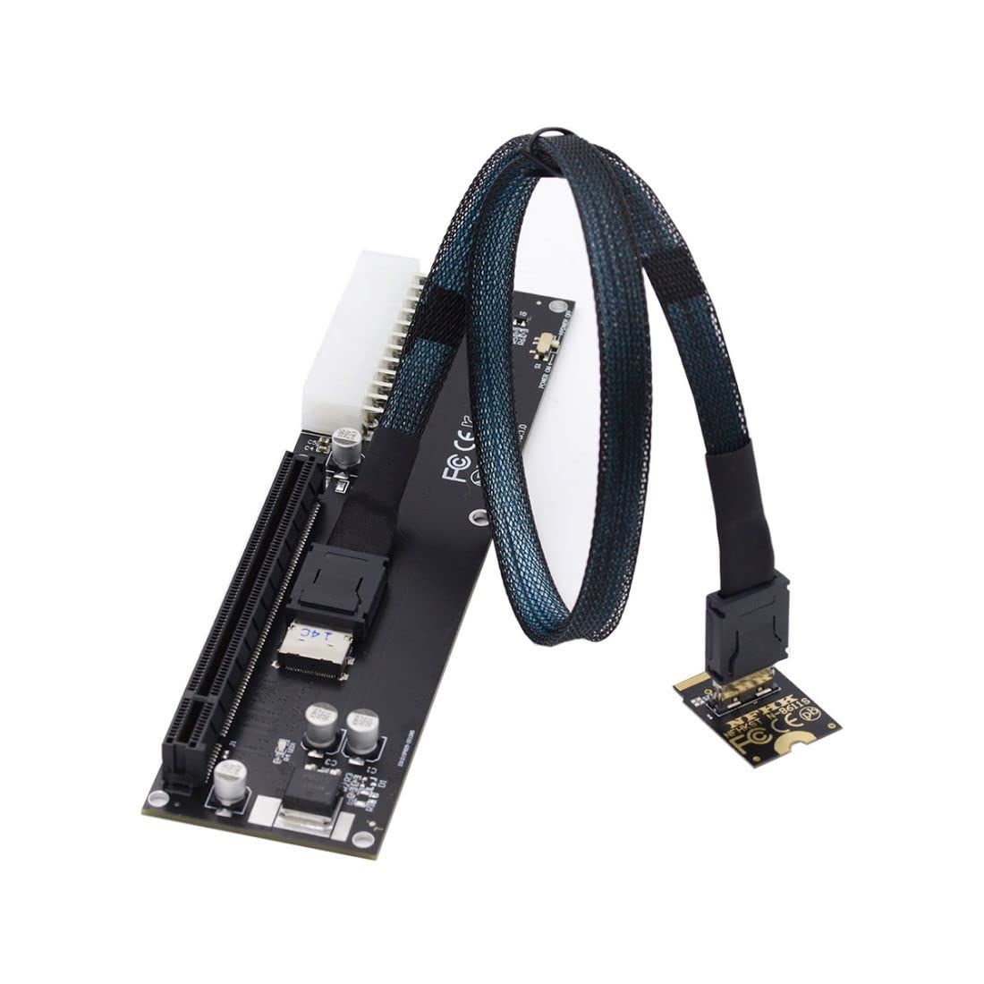 Chenyang Oculink SFF-8612 - PCI-E 3.0|4.0 M.2 M-Key to SFF-8611 ホストアダプター eGPU|GPD Win Max 2 外部グラフィックスカード-SSD用