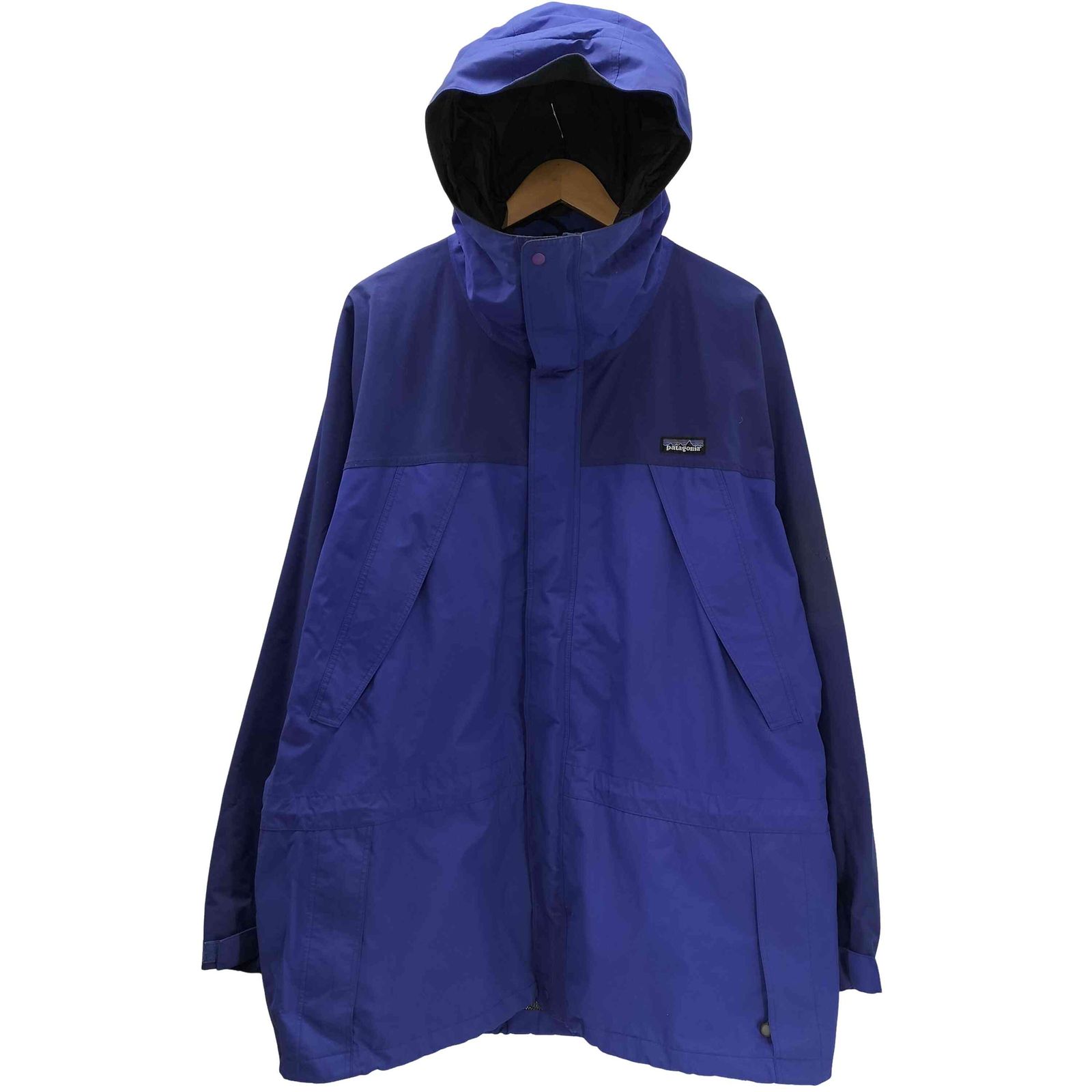 パタゴニア patagonia 00 S GORE-TEX STORM JAKET ゴアテックス ストーム ジャケット 裏地 メッシュ マウンテン パーカー 2003年製 裾ドローコード ビックサイズ メンズ import XL