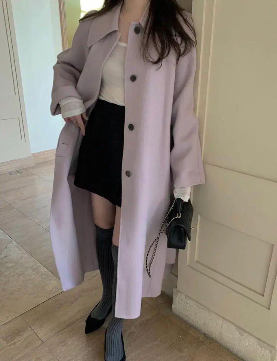 PrettyYoungThing pyt COOKY ロング ハンドメイド コート - ライトパープル