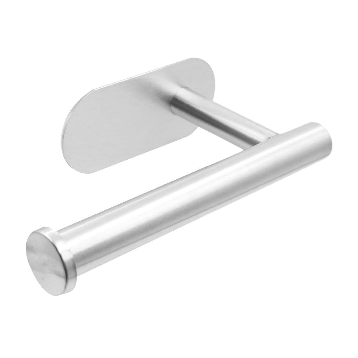 トイレットペーパーホルダー おしゃれ ペーパーホルダー トイレ ステンレス製自己粘着 穴あけ不要の便利なペーパーホルダー シルバー