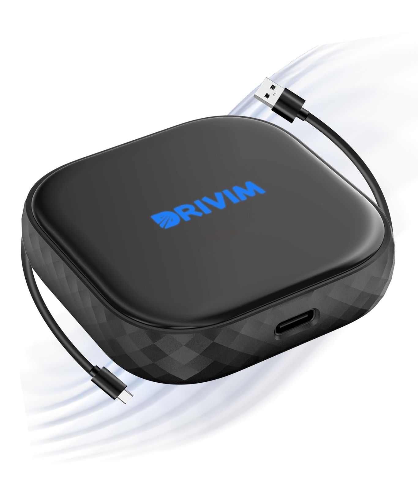 DRIVIM ワイヤレス CarPlay アダプター 業界起動スピードNO.1挑戦 カープレイワイヤレス化ドングル 有線接続不要 な有線CarPlay搭載車 !カーナビ カーナビタイム Googleマップ 音楽 YouTube M