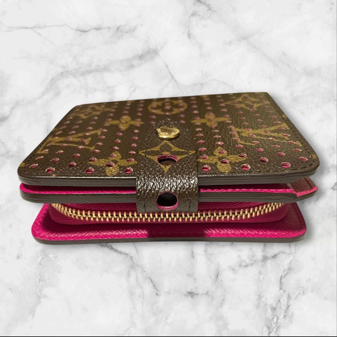  ルイヴィトン モノグラム ピンク ドット 二つ折り財布 二つ折り財布 折り財布