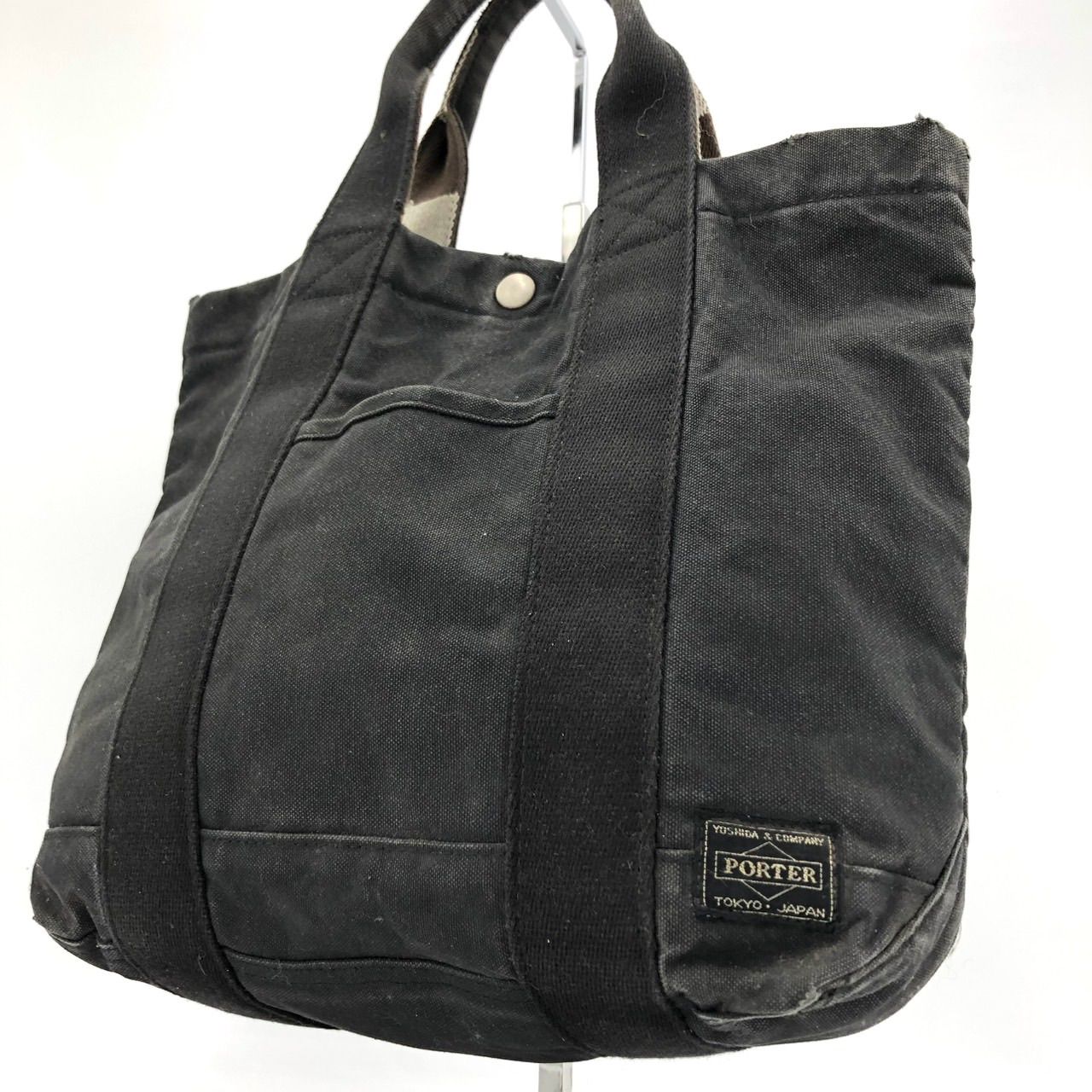 ポーター PORTER トートバッグ キャンバス ブラック 黒 コットン 鞄