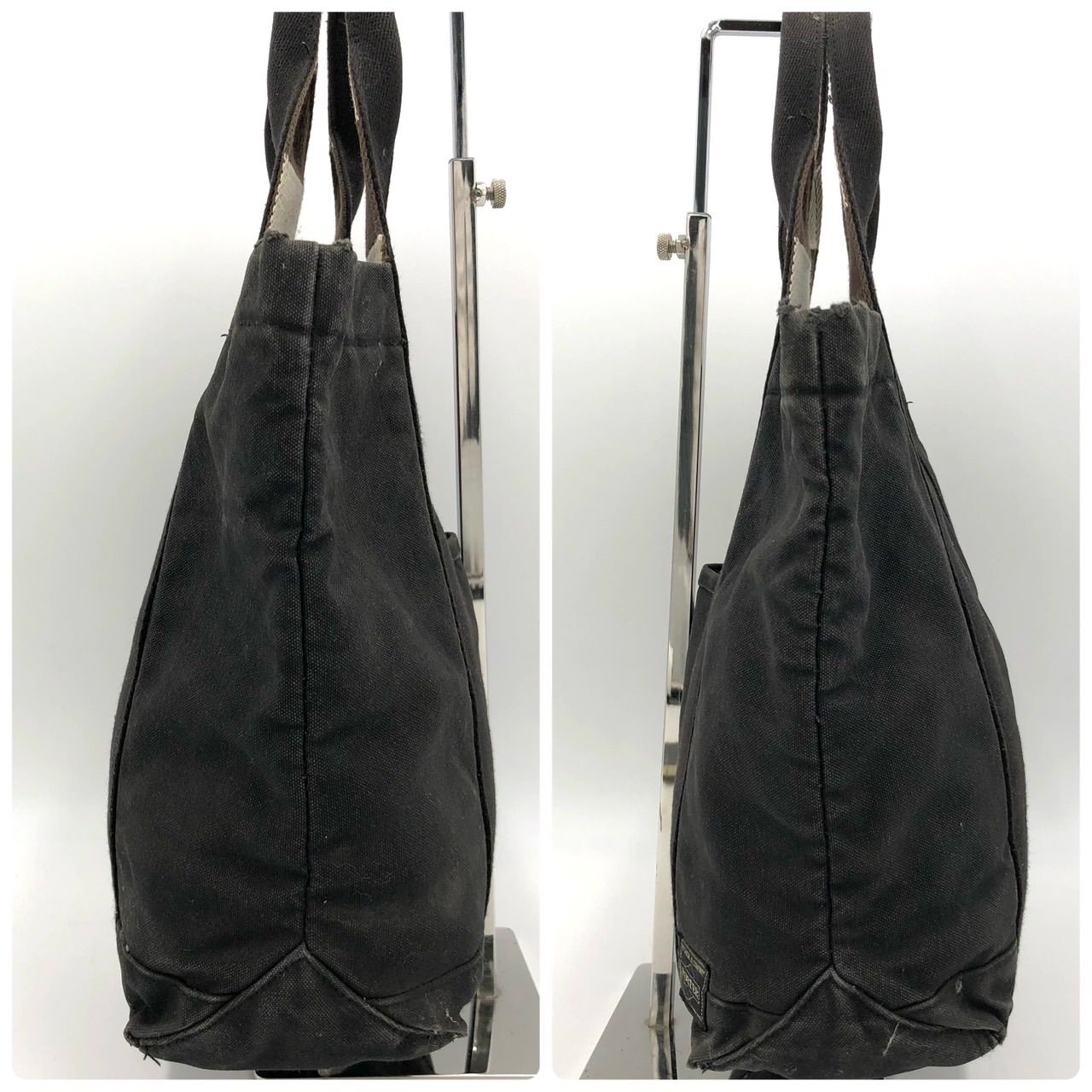 ポーター PORTER トートバッグ キャンバス ブラック 黒 コットン 鞄 