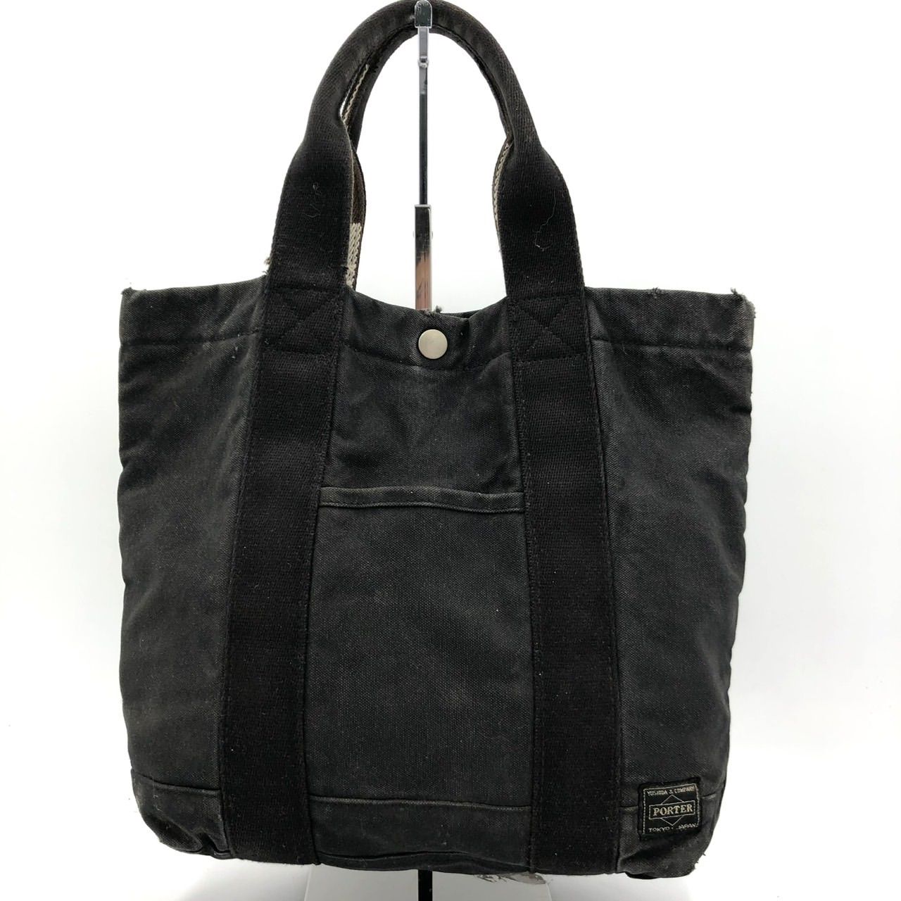 ポーター PORTER トートバッグ キャンバス ブラック 黒 コットン 鞄 