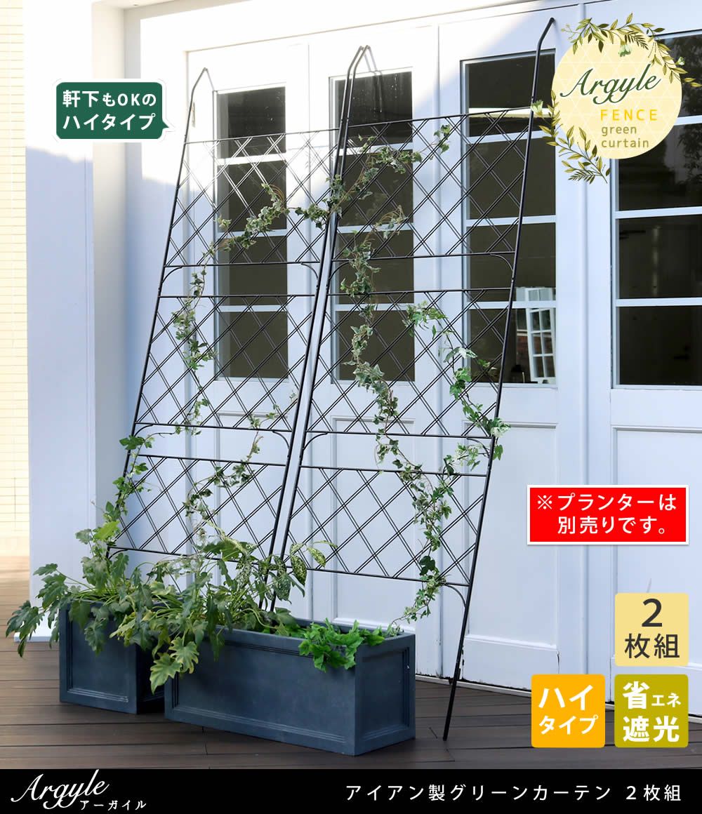 アイアン製グリーンカーテン アーガイル 組フェンス アイアン グリーンフェンス ゴーヤ 薔薇 朝顔 庭 ベランダ ガーデニング 枠 柵 仕切り 目隠し 境目 アンティーク トレリス 園芸 ラティス 屋外