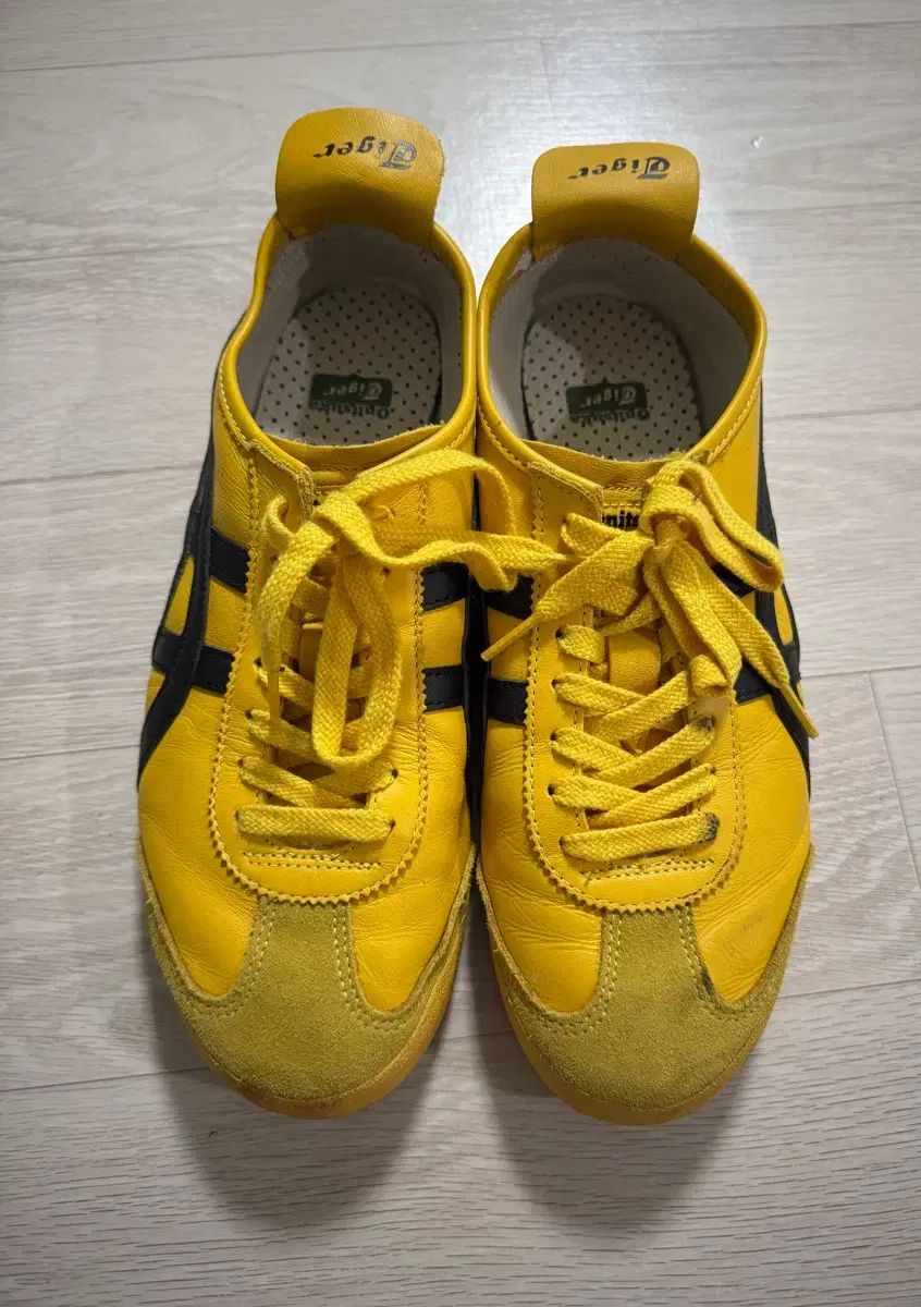 オニツカタイガーMEXICO 66 イェロー ブラック 260