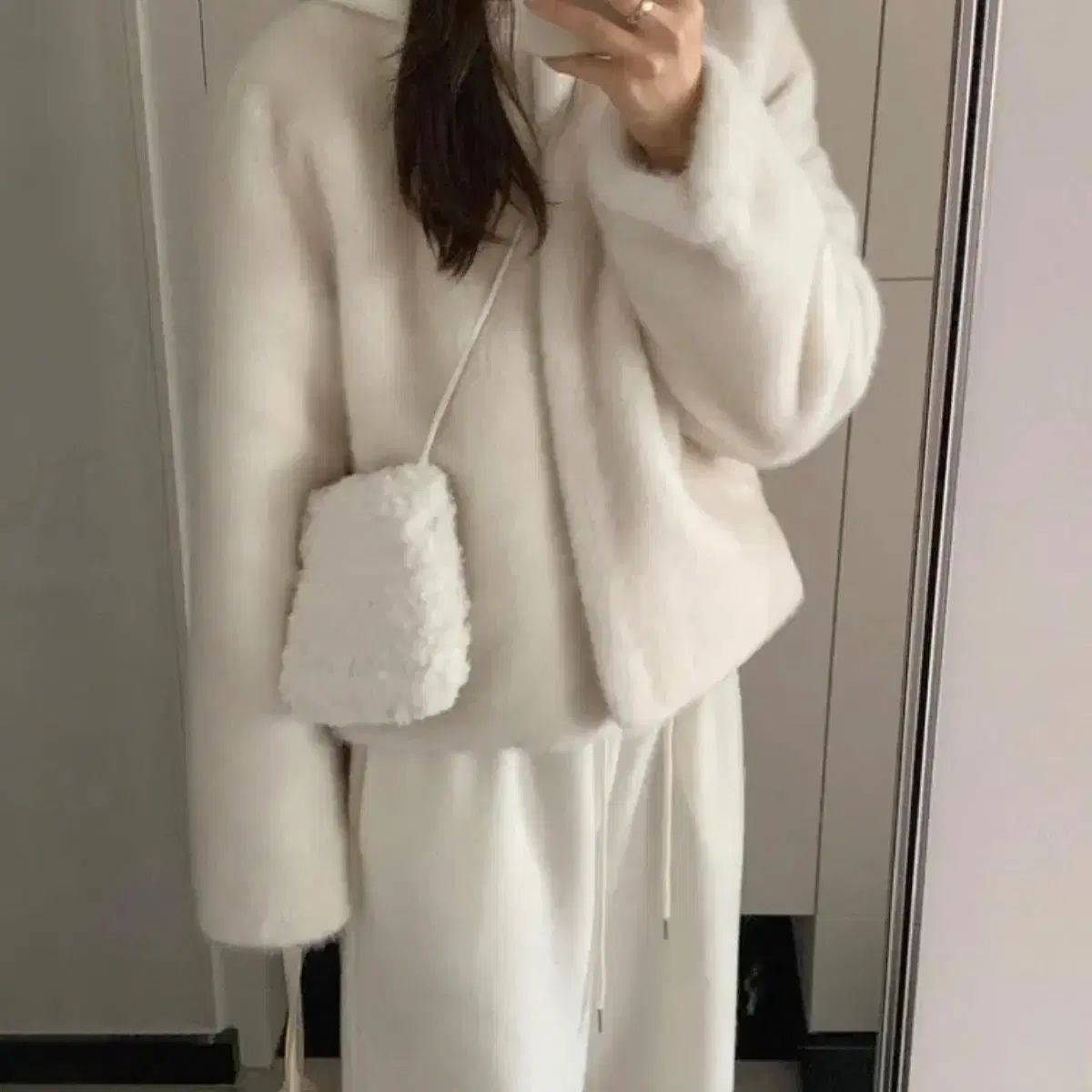 liter リットル バニー ハンドメイド ファー バッグ クロスバッグ ショルダーバッグ ミニバッグ