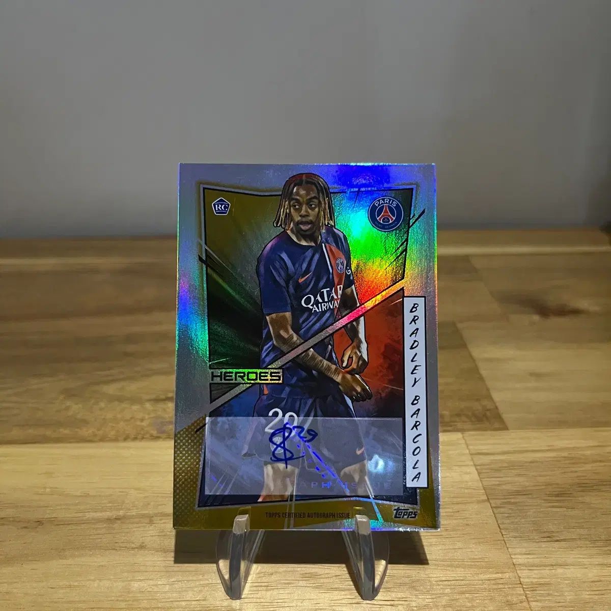 PSG ブラッドリー バルコラ ルーキー GOLD オート カード