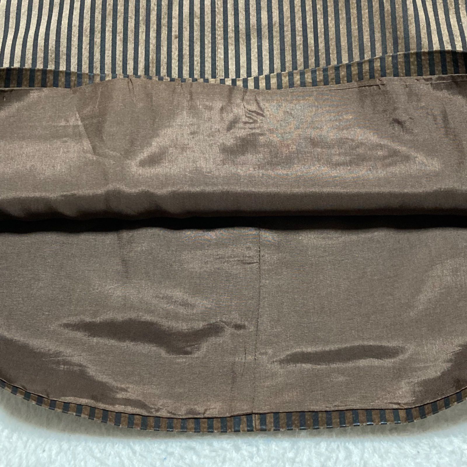 □美品□FENDI フェンディ スエードレザーノースリーブワンピース 