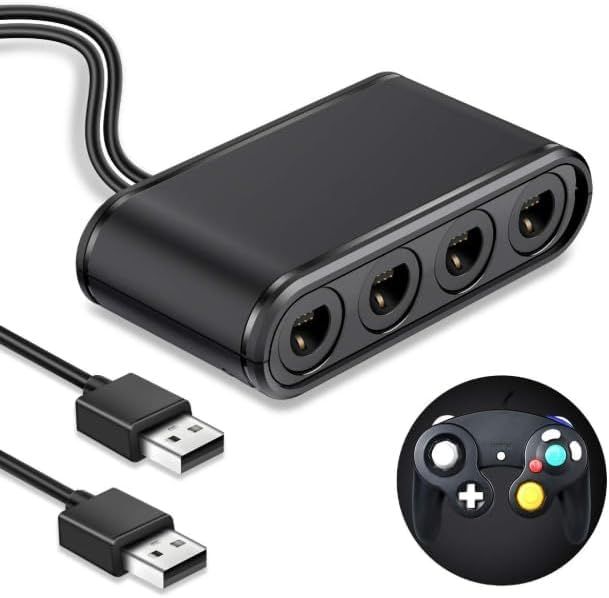 GCコントローラー接続タップ ゲームキューブコントローラー 変換