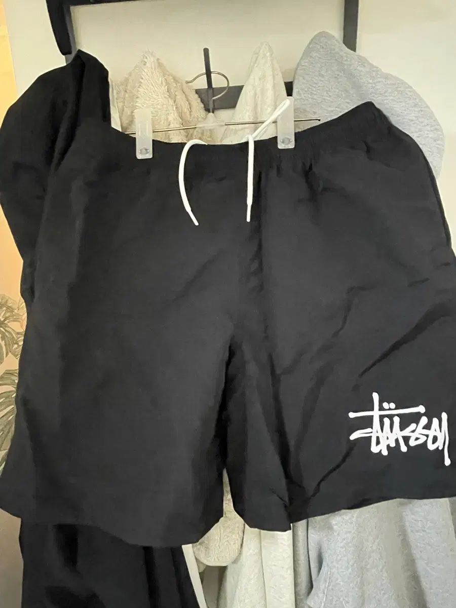 STUSSY BIG ベーシック ウォーター ショーツ ブラック ハーフパンツ L
