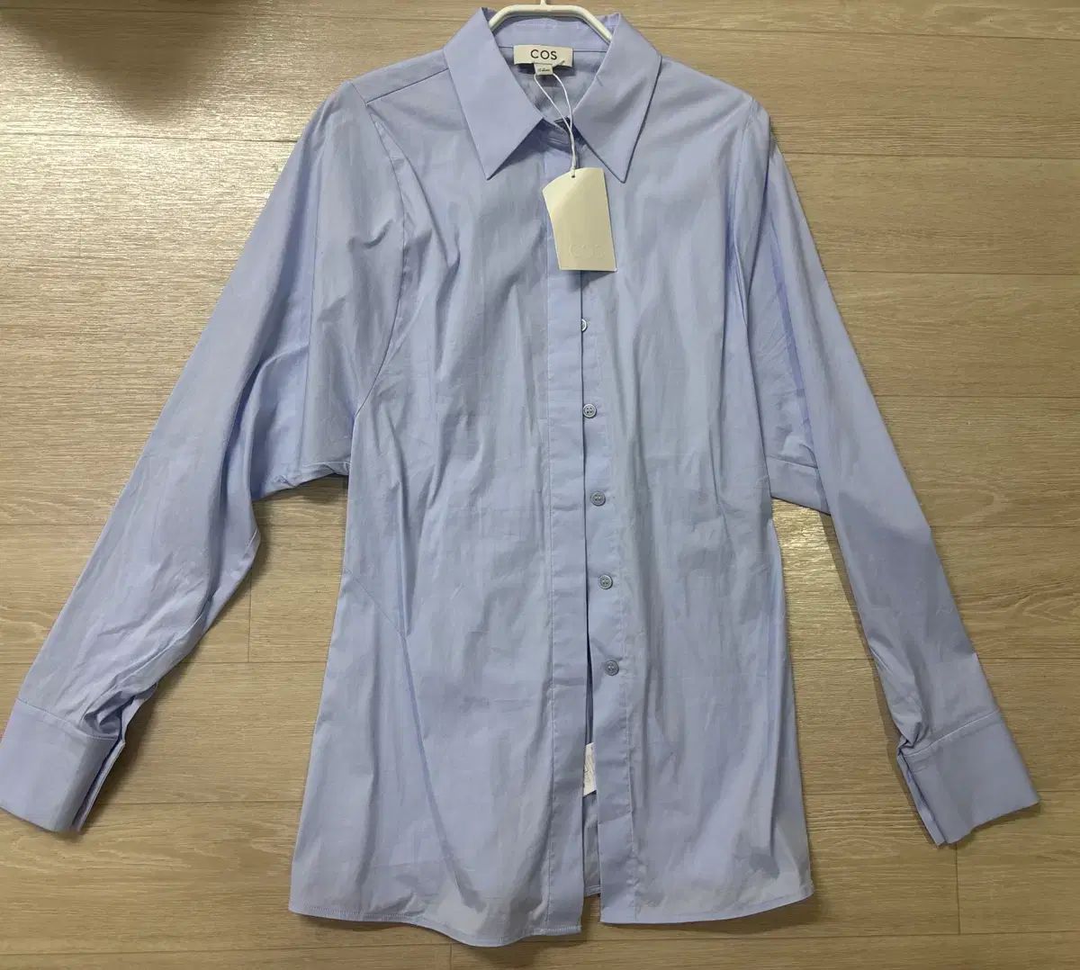 コス ブルー バンディング シャツ タグ付き