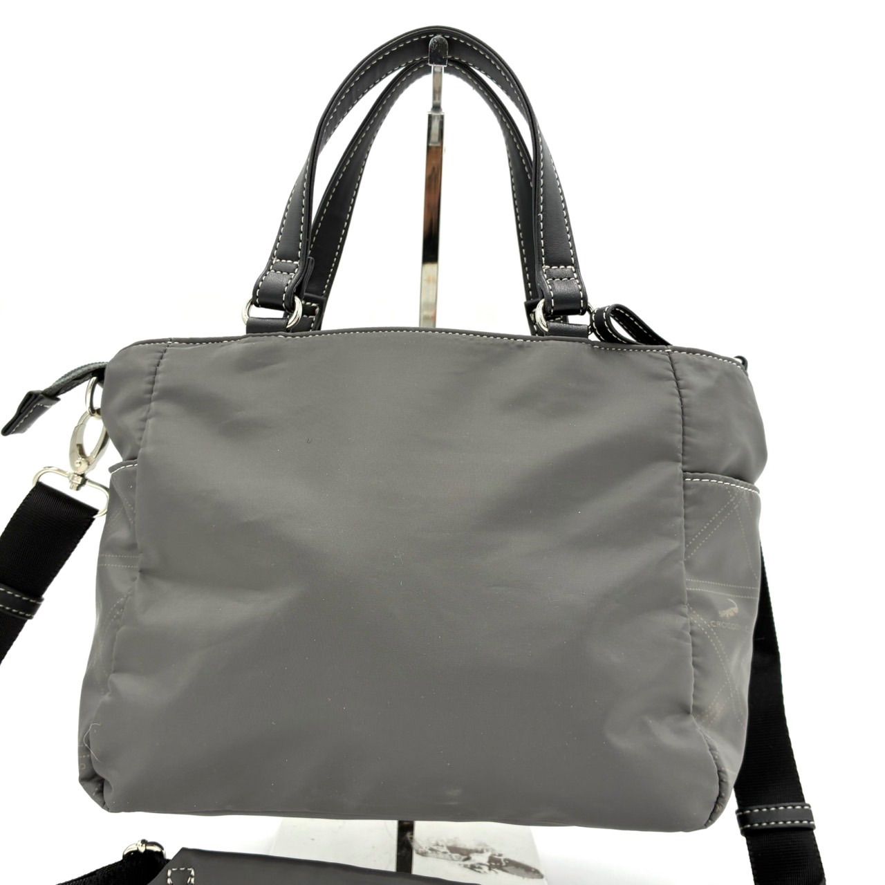 未使用に近い】クロコダイル 2way トートバッグ ショルダーバッグ