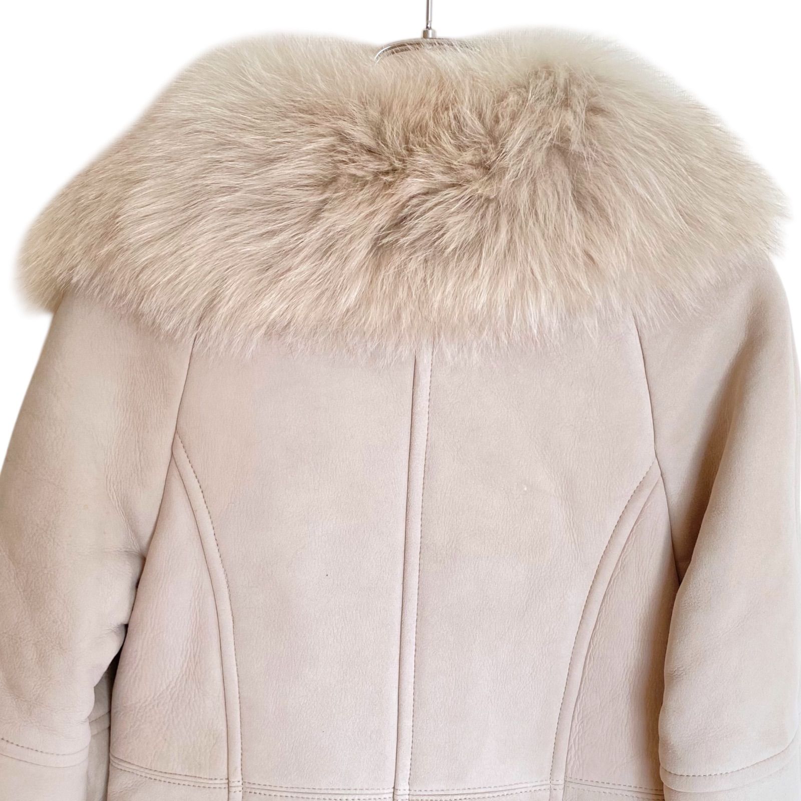 GRACE CONTINENTAL グレースコンチネンタル グレージュ ムートンコート