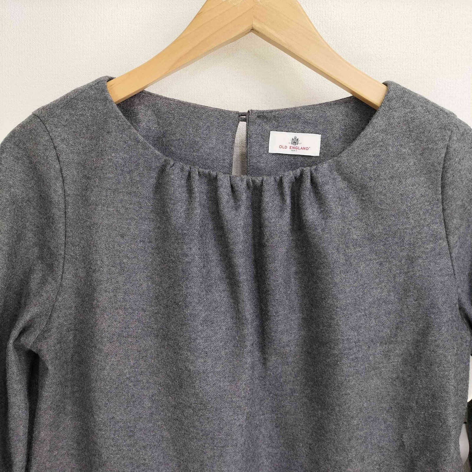 オールドイングランド OLD ENGLAND ウーR フロントタック ブラウス