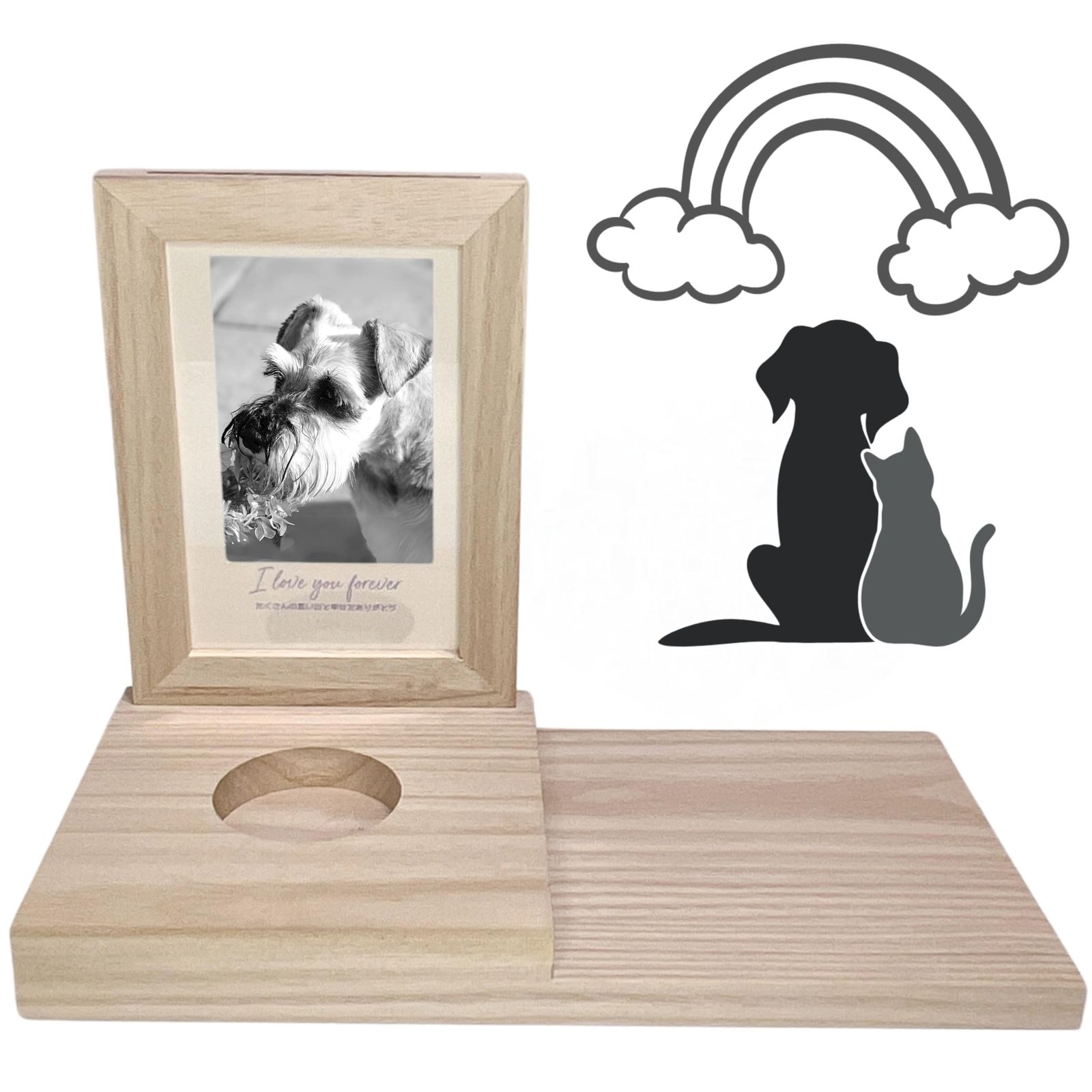 3 world ペット 仏壇 オープンタイプ 手元供養 桐製 メモリアル ステージ ステージのみ ナチュラル