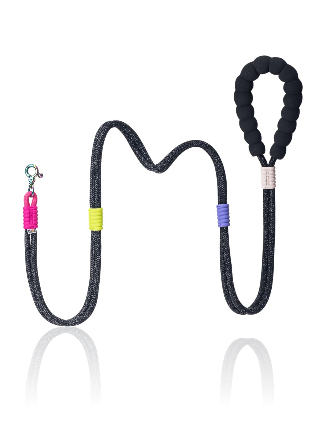 マシュマロリード SMART 小型犬向け 犬用リード 小型犬用リード 犬用訓練リード 犬リード 小型犬 肩掛けリード P型リード ショルダーリード 手持ち|斜めがけ|腰がけ|P型リード4 WAY 両手解放 全長150 CM 直径8.5 MM 20 KGまで対