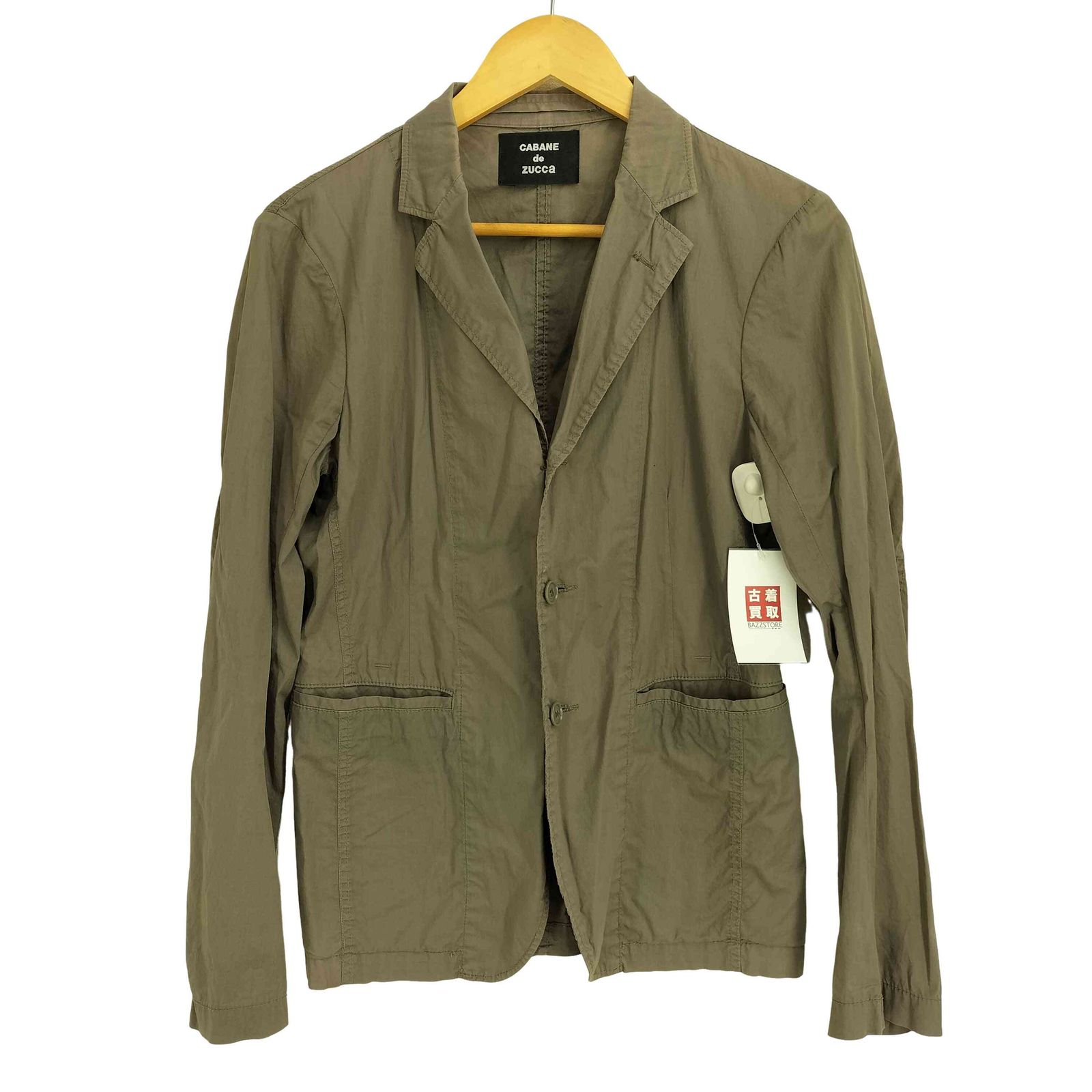ジャケット・アウター Cabane de Zucca 2010ss n2b jacket カバンドズッカ CABANE de ZUCCa コットン混 ポリ 製品染め 2B