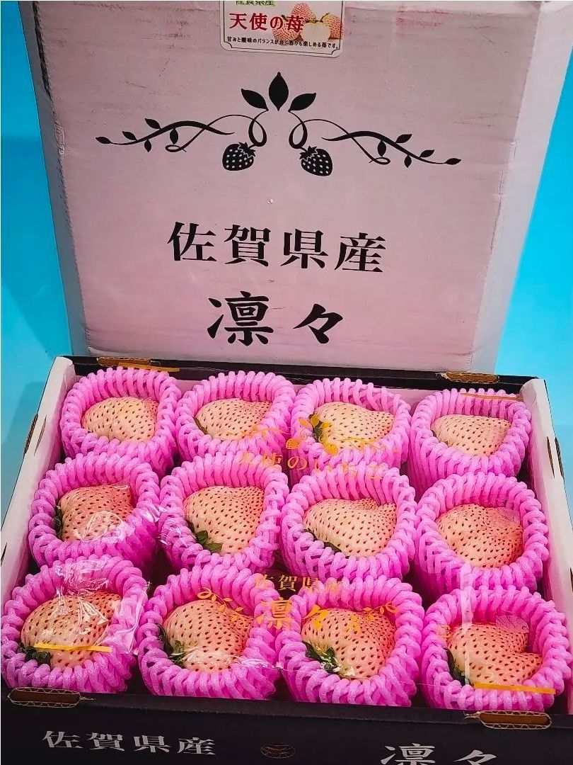 佐賀産 凛々 天使のイチゴ 特大粒12粒 化粧箱入 - メルカリ