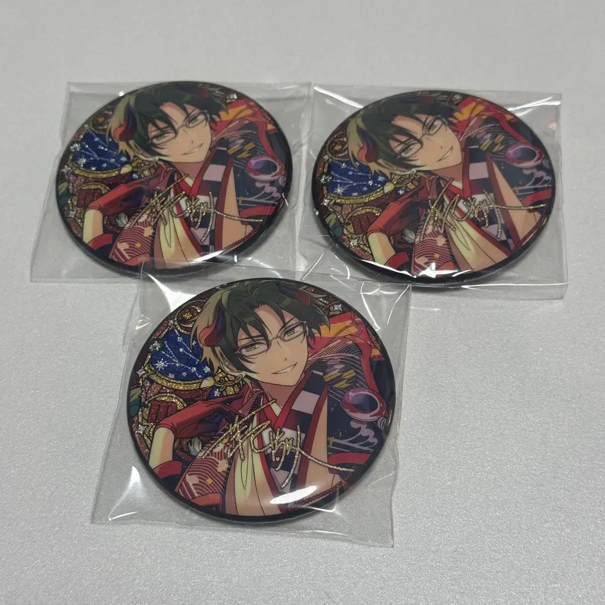 あんさんぶるスターズ！ 蓮巳 敬人 花窓 缶バッジ 星の所向 未開封 未