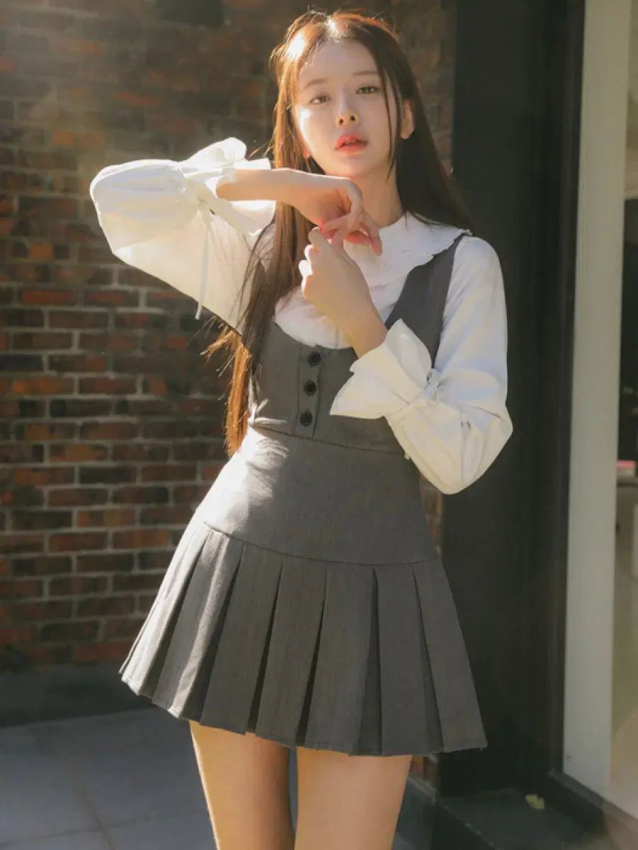 ハイバーネット Pleats Skirt Slim Vest Onepiece