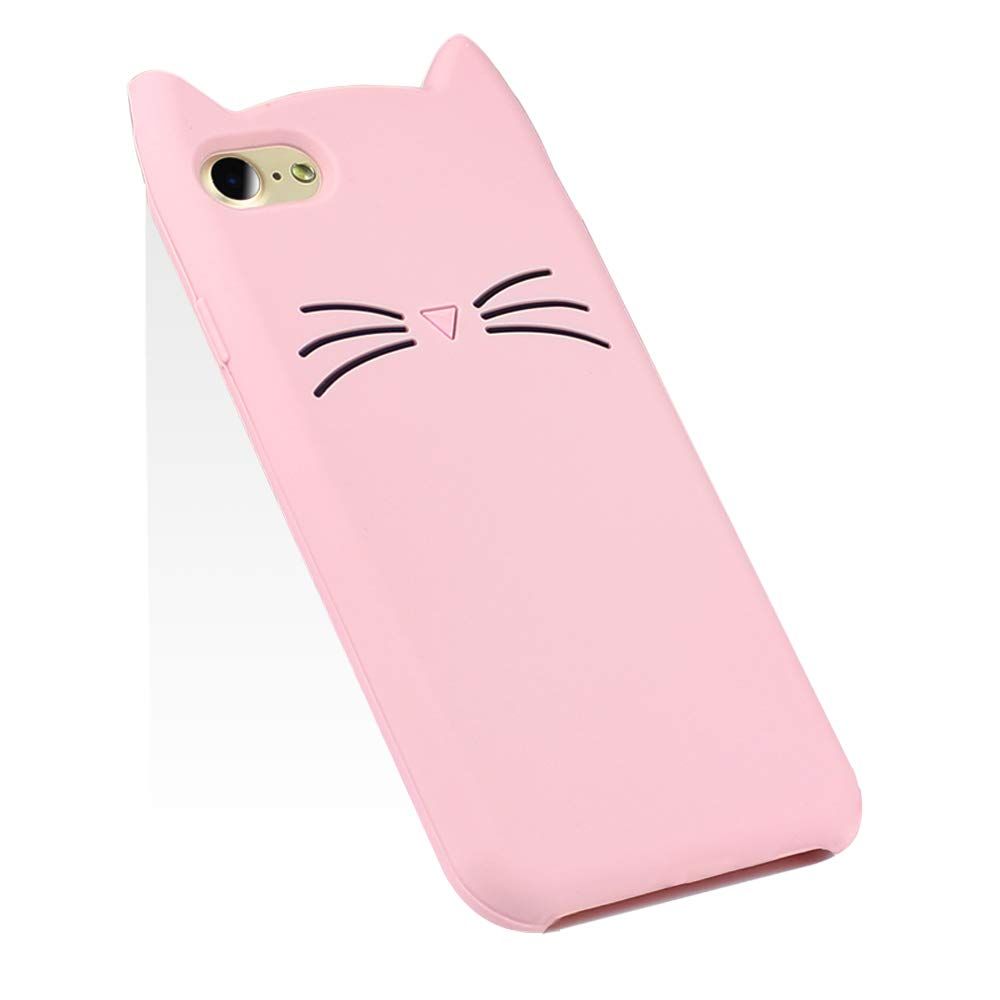 スマホケース 対応 iPhone SE 3 第3世代 2 第2世代 8 ケース シリコン 7ケース かわいい 猫 キャラクター ねこ耳 耐衝撃 傷防止 レンズ保護 ソフト TPU 携帯カバー