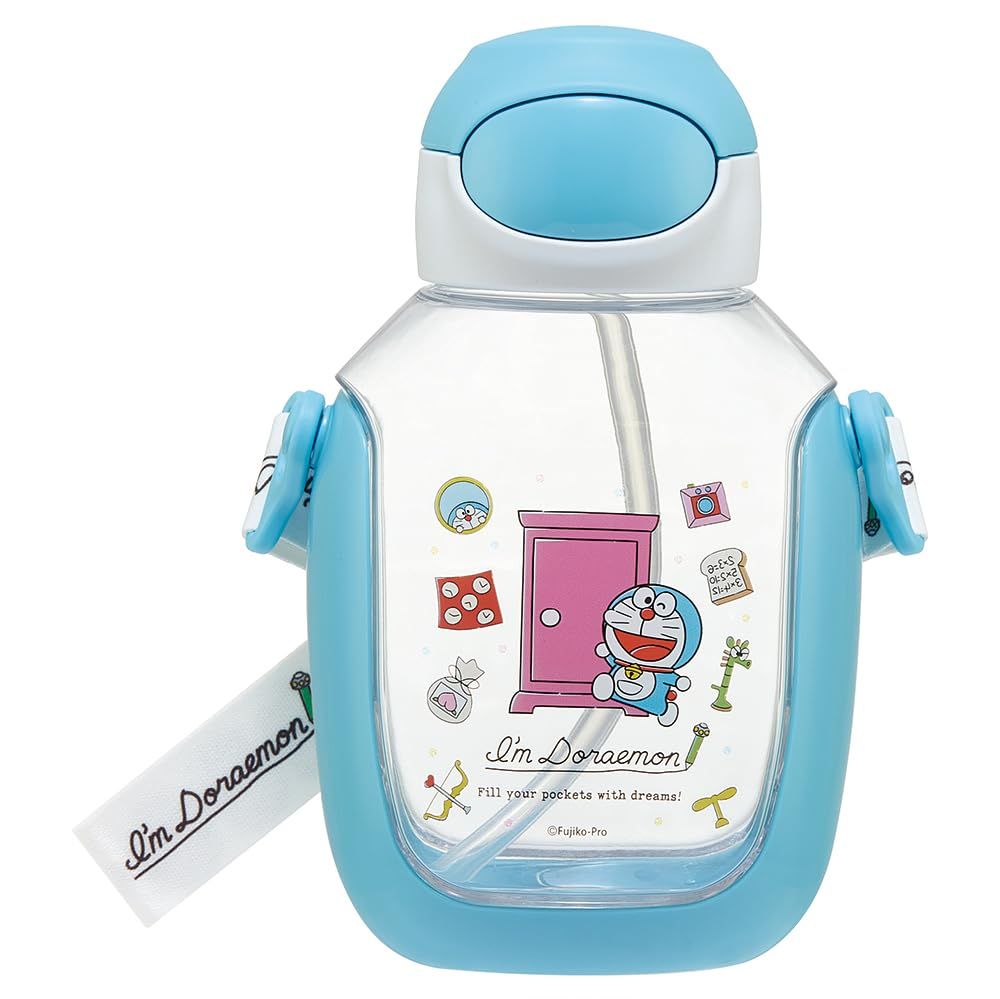 スケーター Skater 水筒 ストロー付き 530 ml ストロー水筒 ワンプッシュ 子供用 ドラえもん ラインデザイン サンリオ PDSH 6 DX-A
